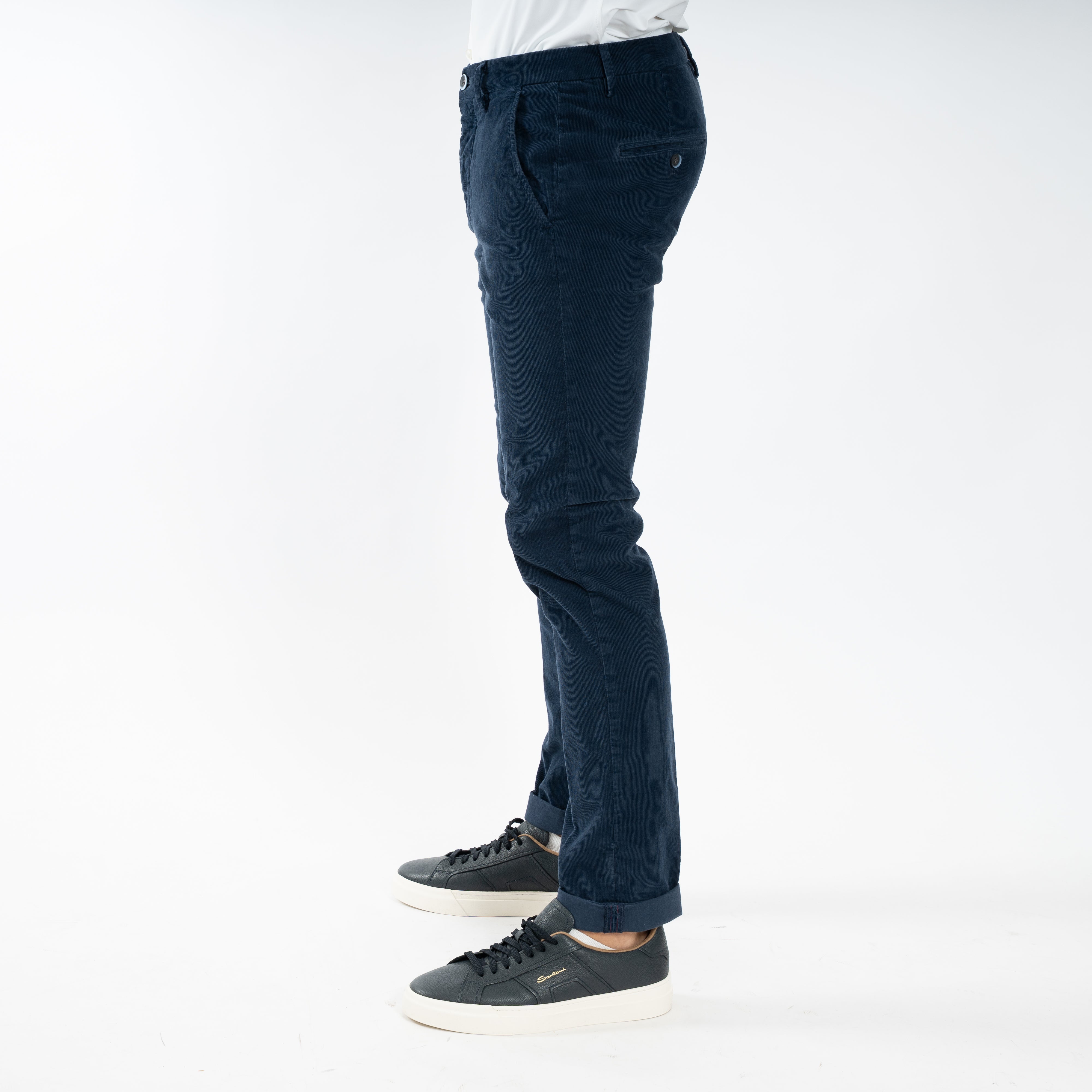 Mason's Chino Corduroy Donkerblauw | Torino