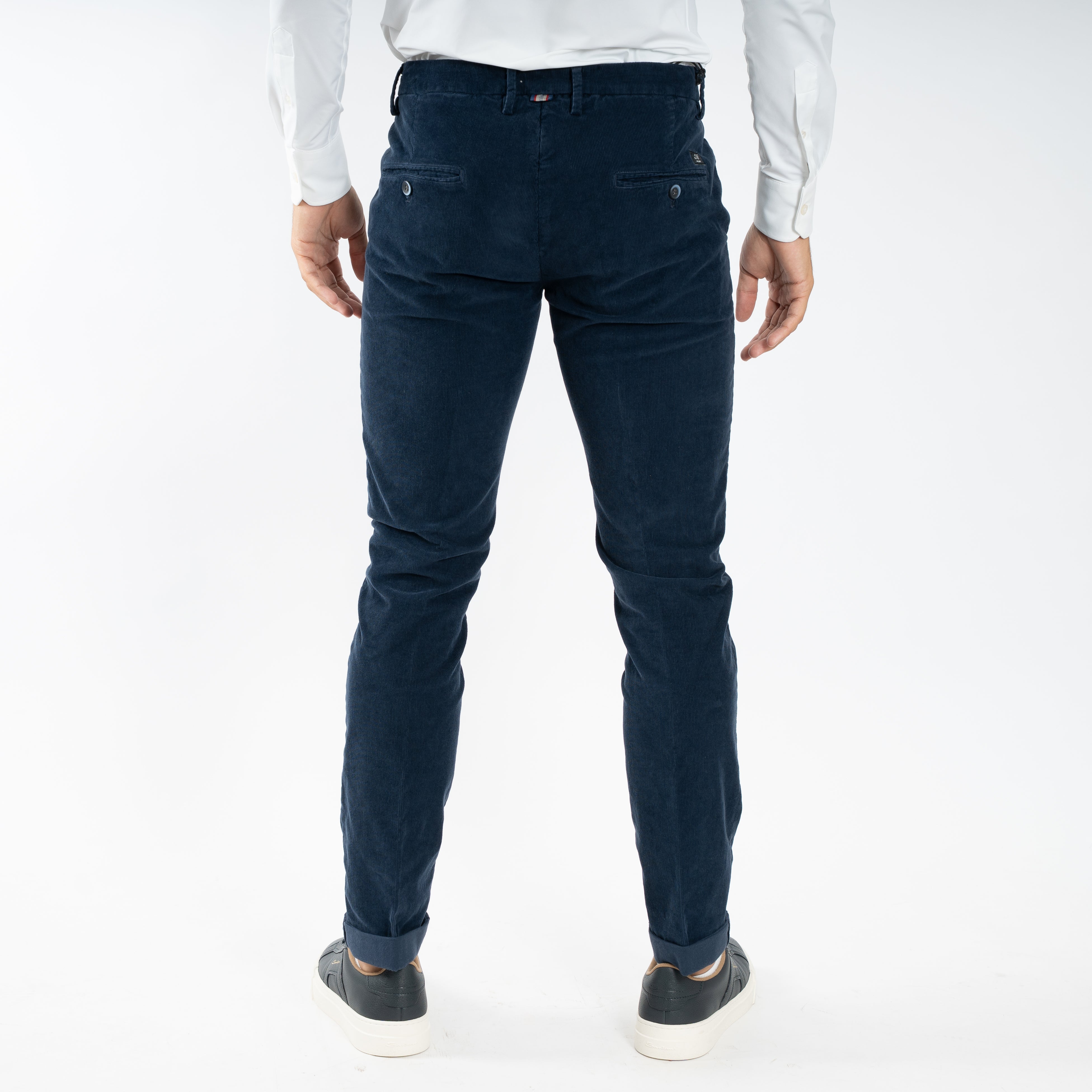Mason's Chino Corduroy Donkerblauw | Torino