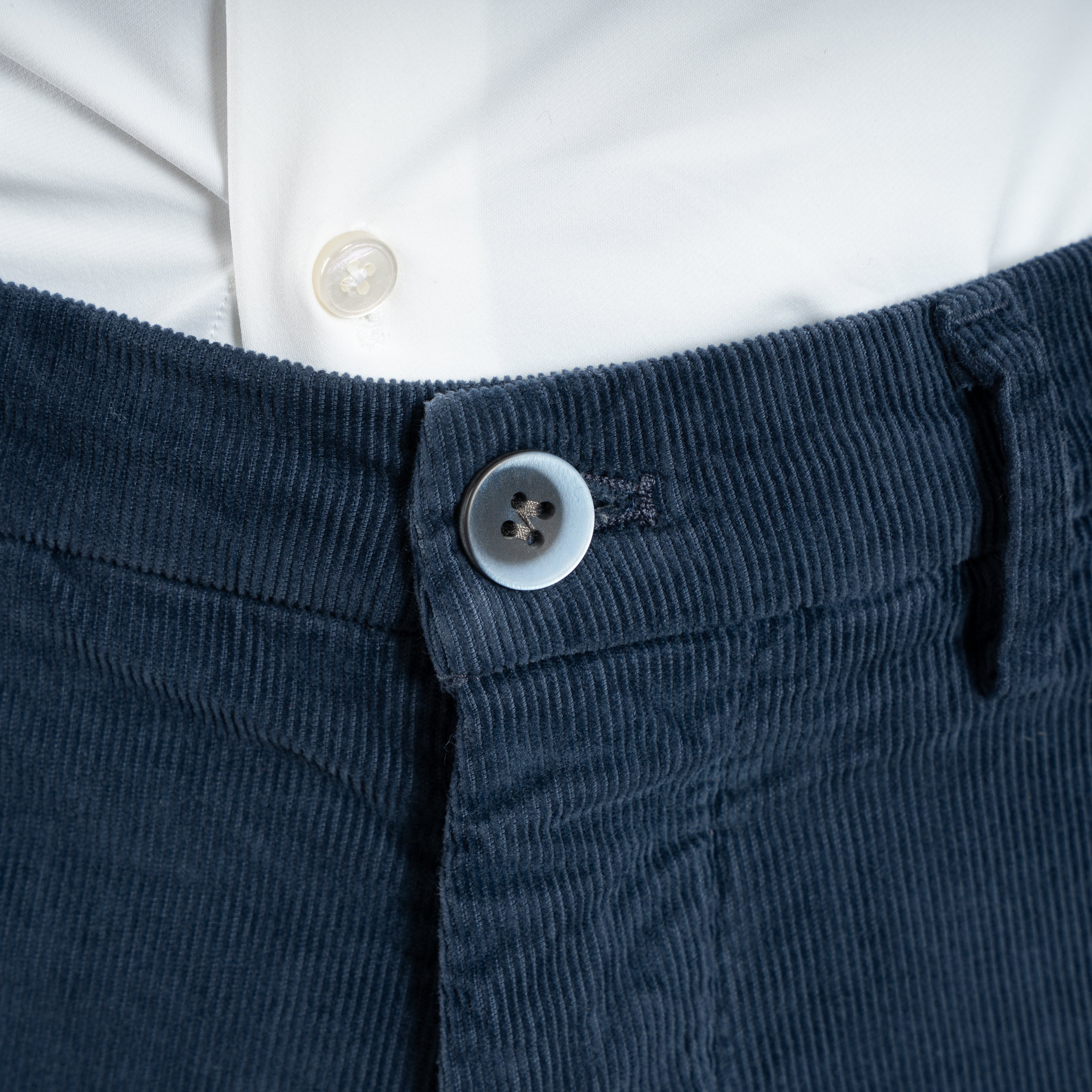 Mason's Chino Corduroy Donkerblauw | Torino