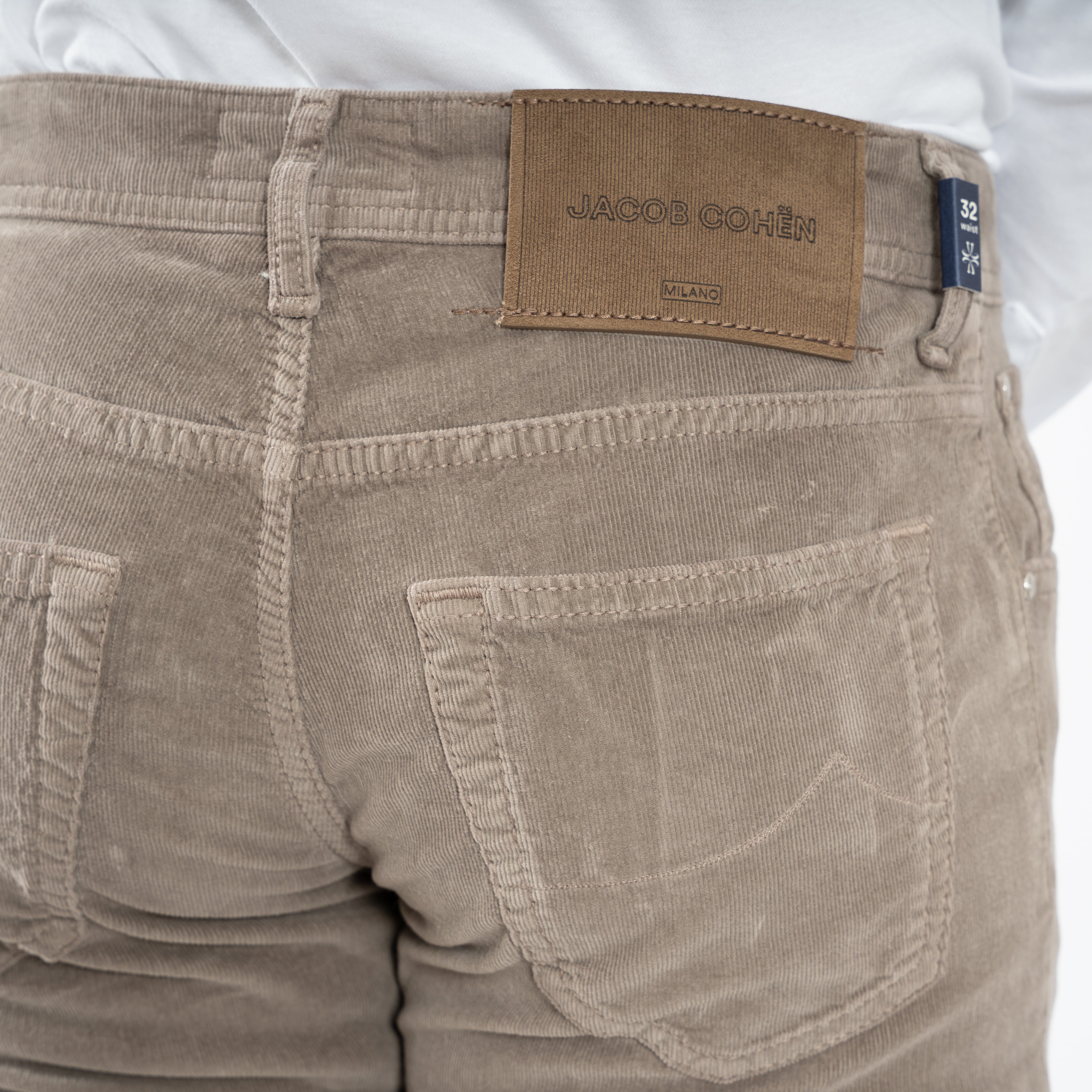 Jacob Cohen Chino Corduroy Taupe | Nick Slim