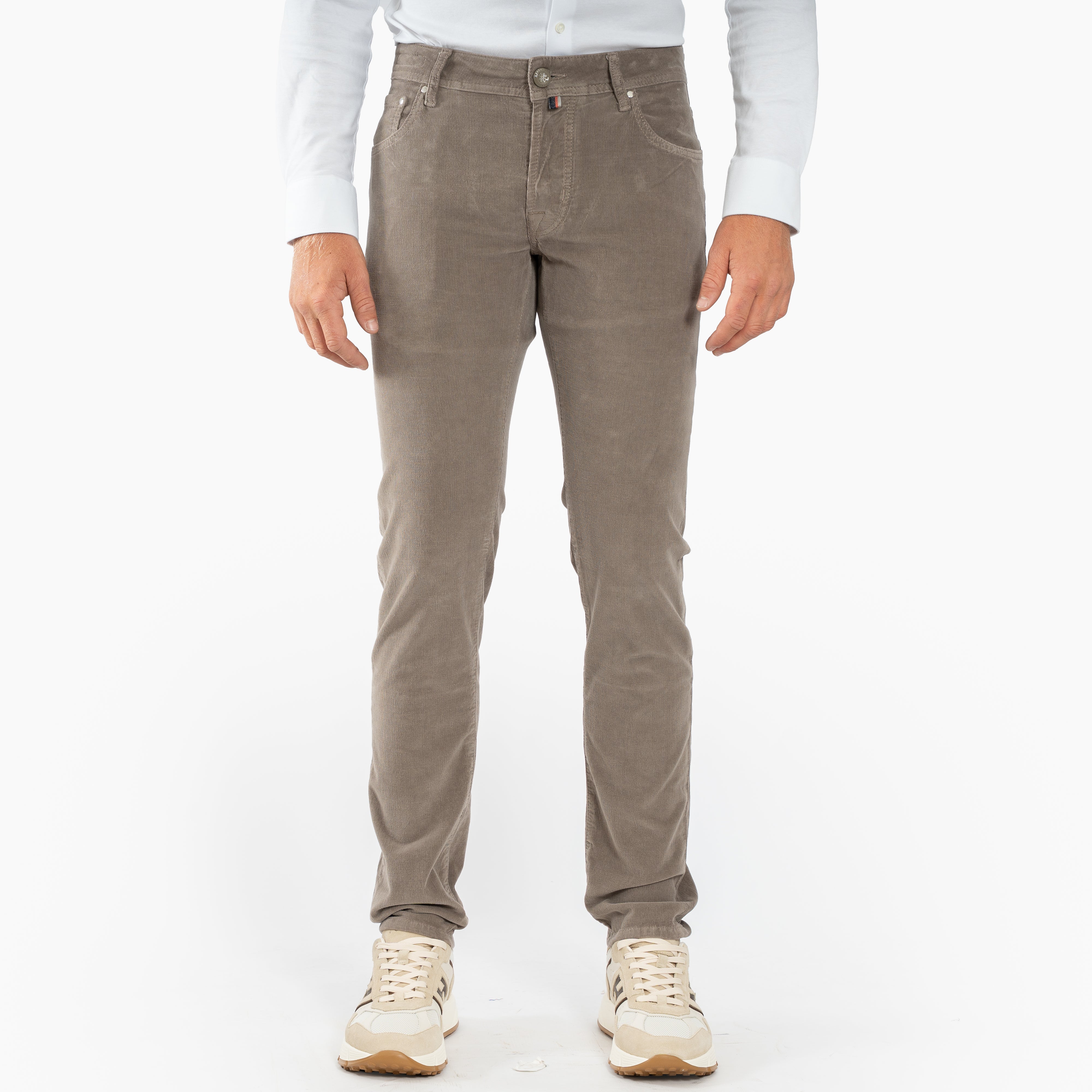 Jacob Cohen Chino Corduroy Taupe | Nick Slim