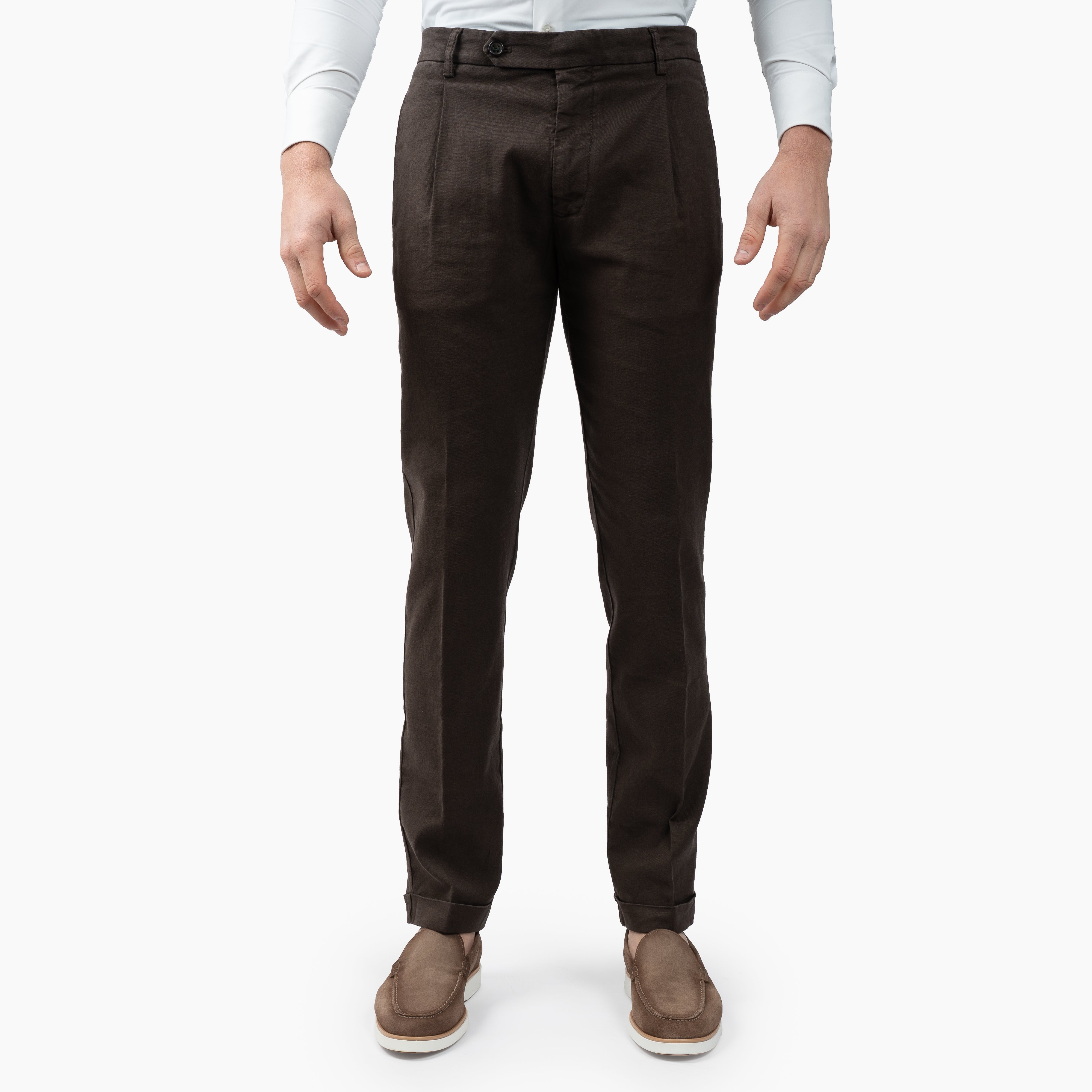 Berwich Pantalon Bruin | Retrolong-GD