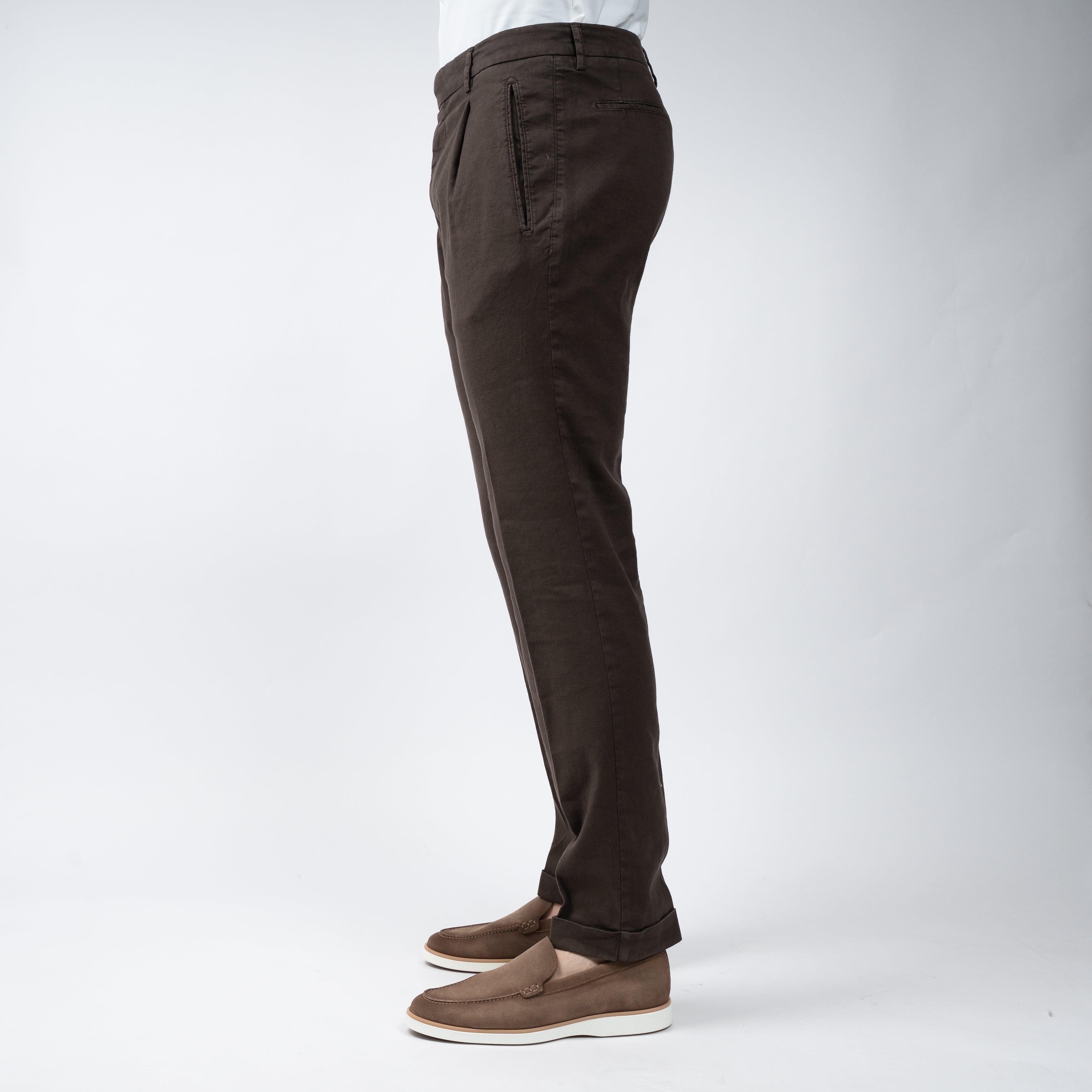 Berwich Pantalon Bruin | Retrolong-GD