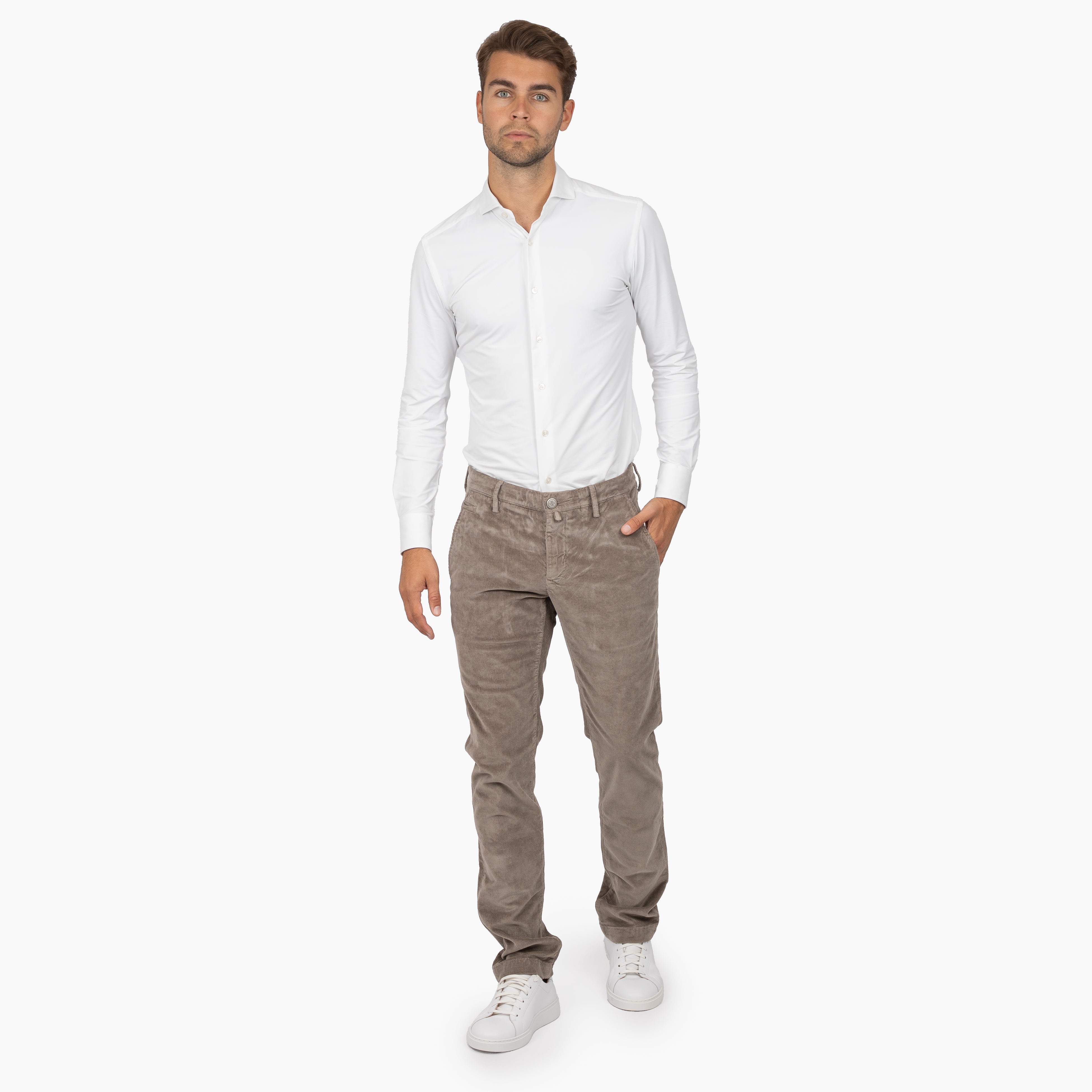 Jacob Cohen Chino Corduroy Taupe | Bobby