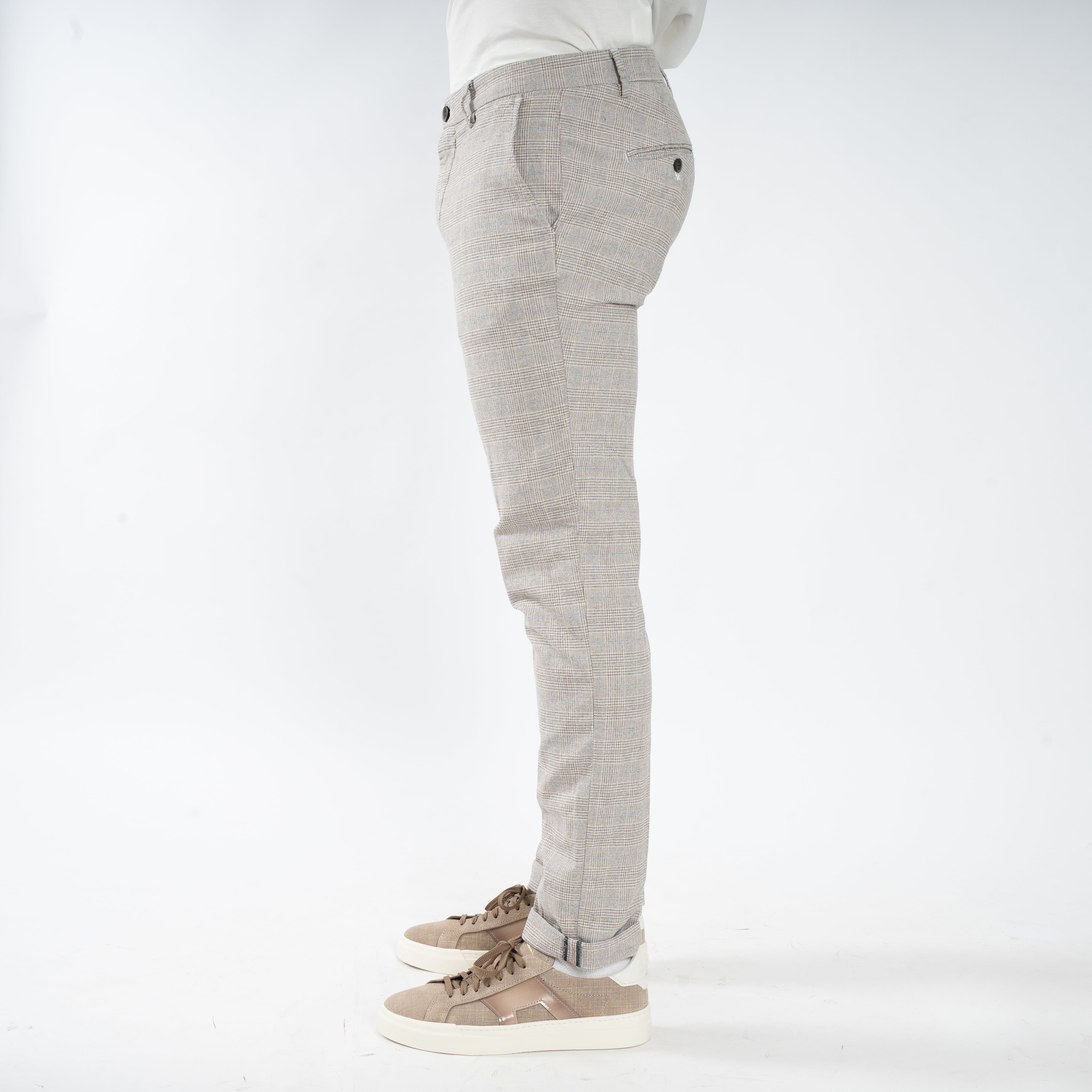 Mason's Chino Grijs/Beige Ruit | Milano