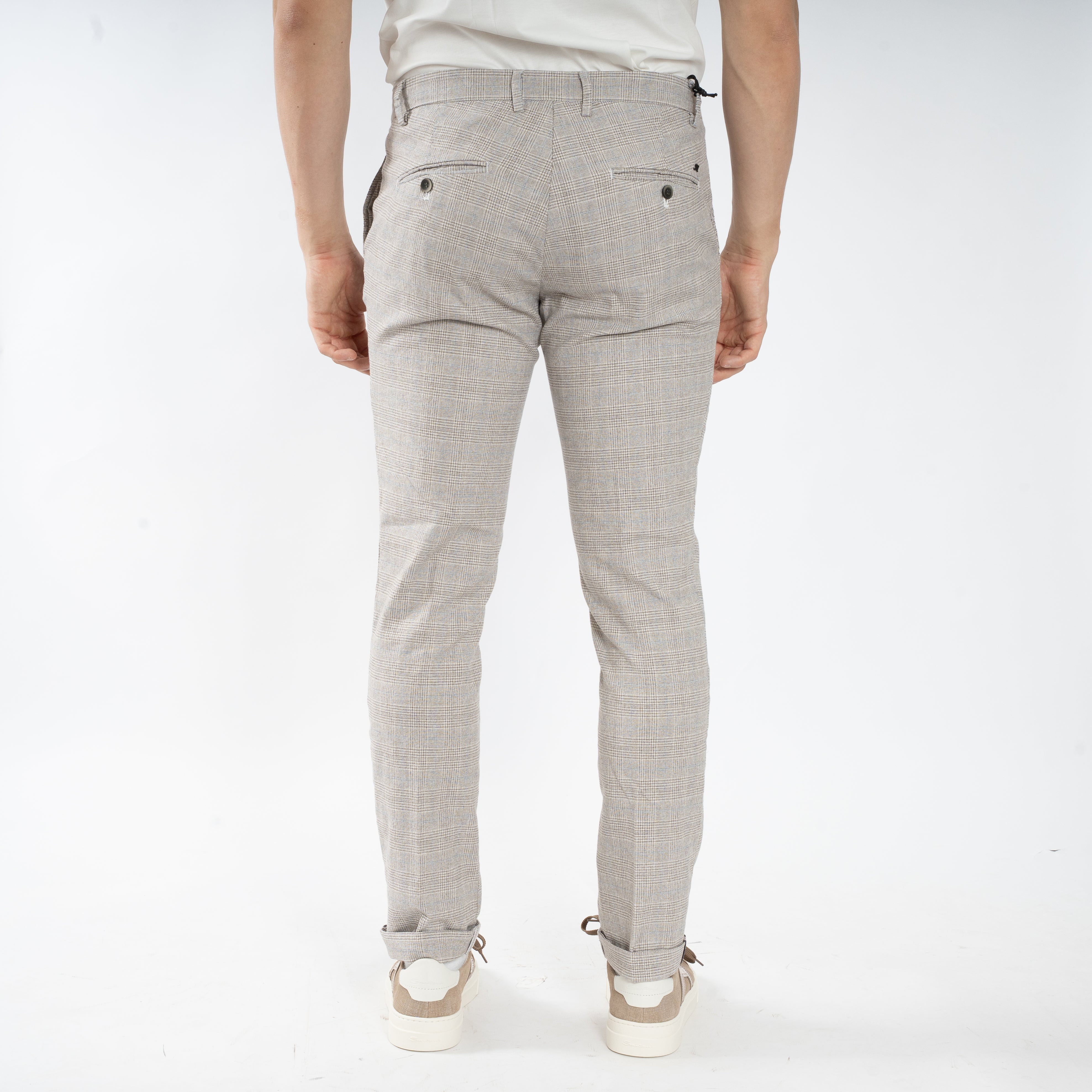 Mason's Chino Grijs/Beige Ruit | Milano
