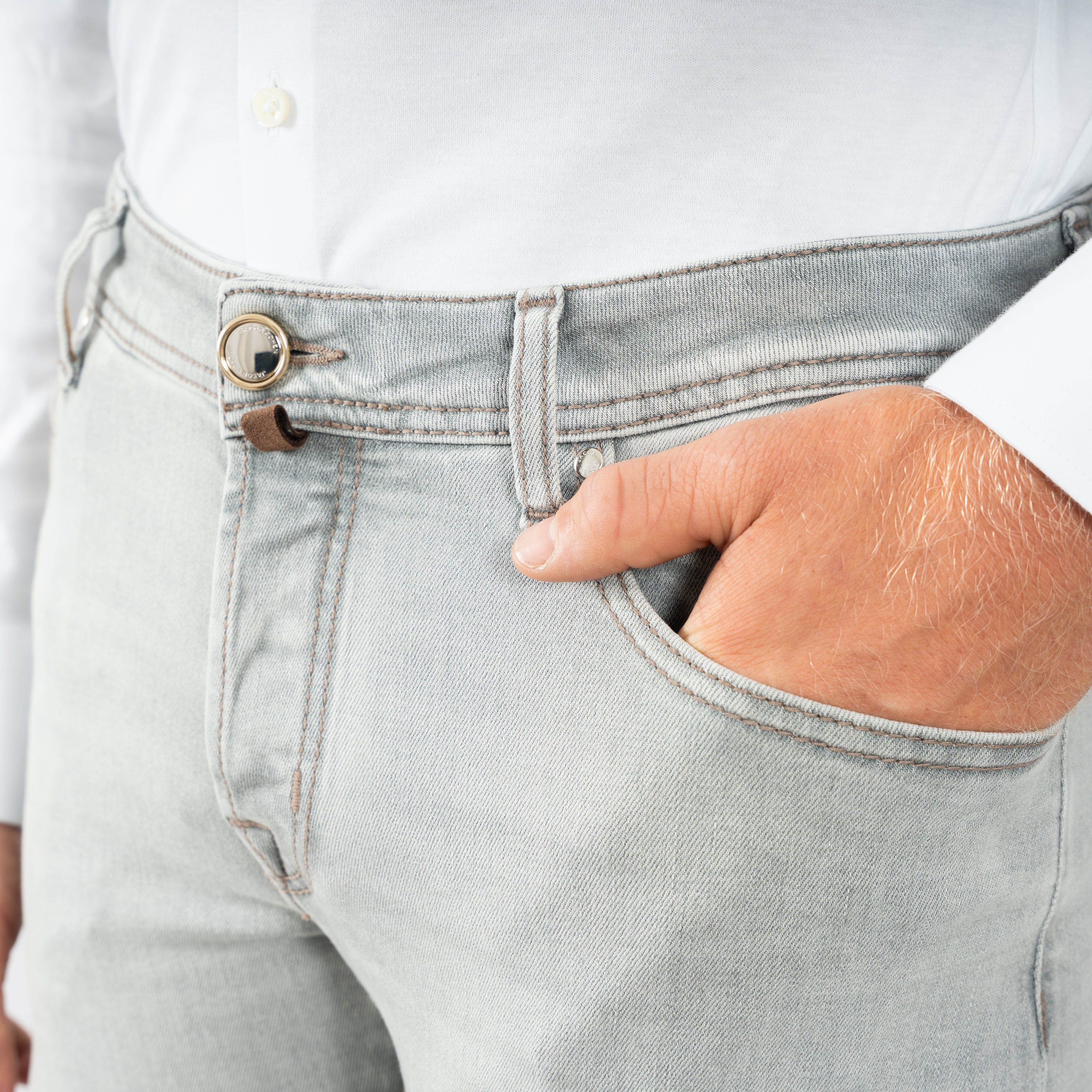 Jacob Cohen Jeans Lichtgrijs | Nick Slim