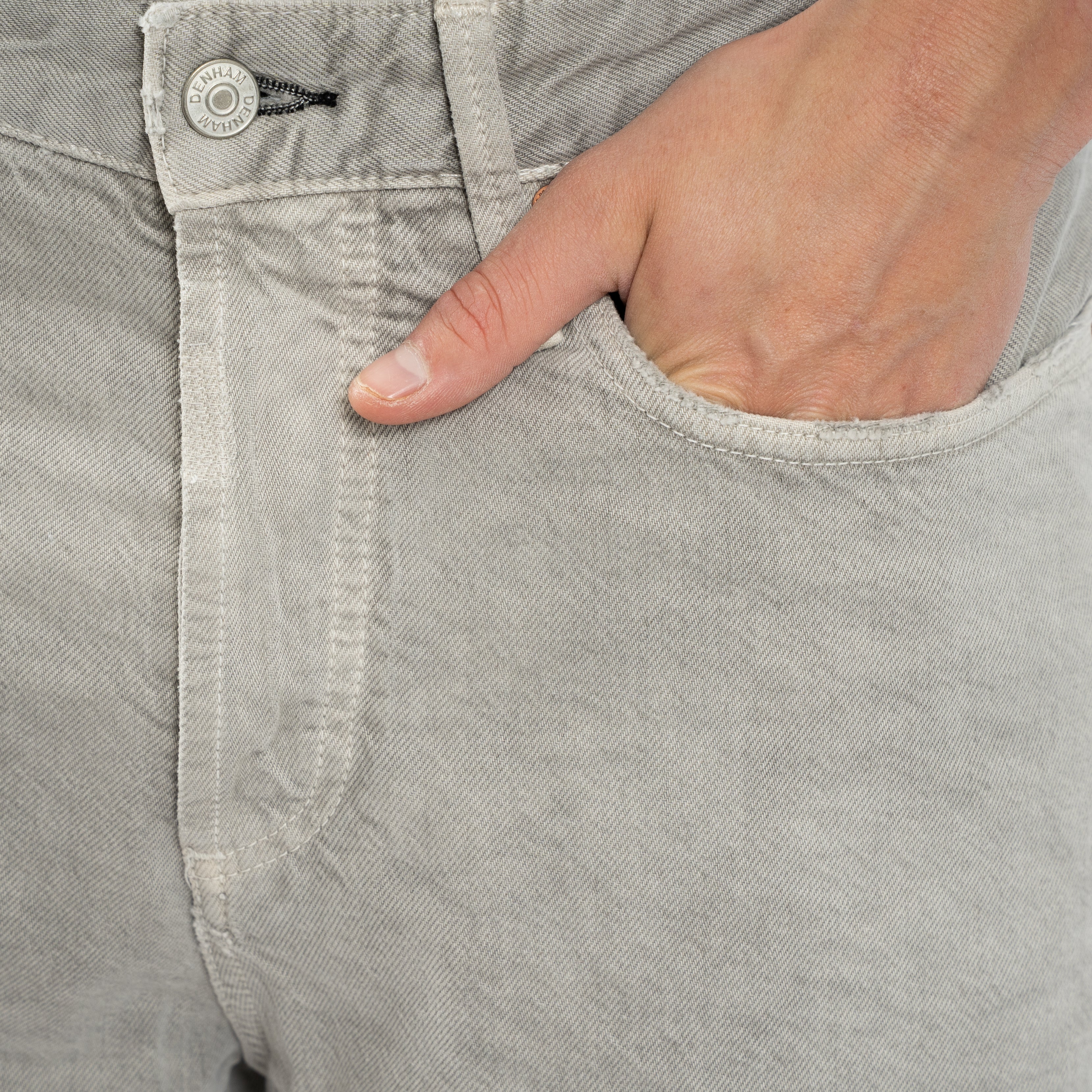 Denham Jeans Lichtgrijs | Rag Tapered Fit