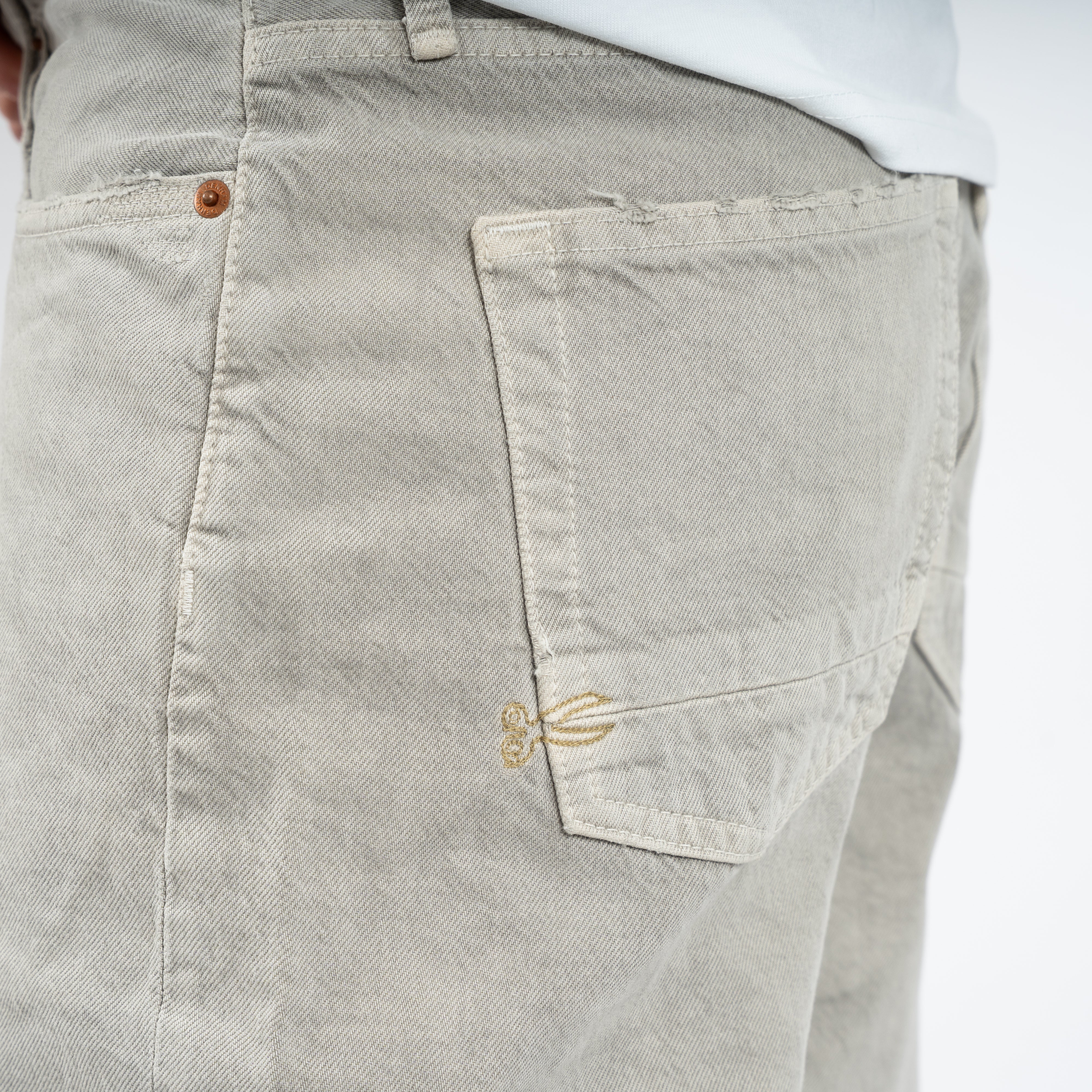 Denham Jeans Lichtgrijs | Rag Tapered Fit