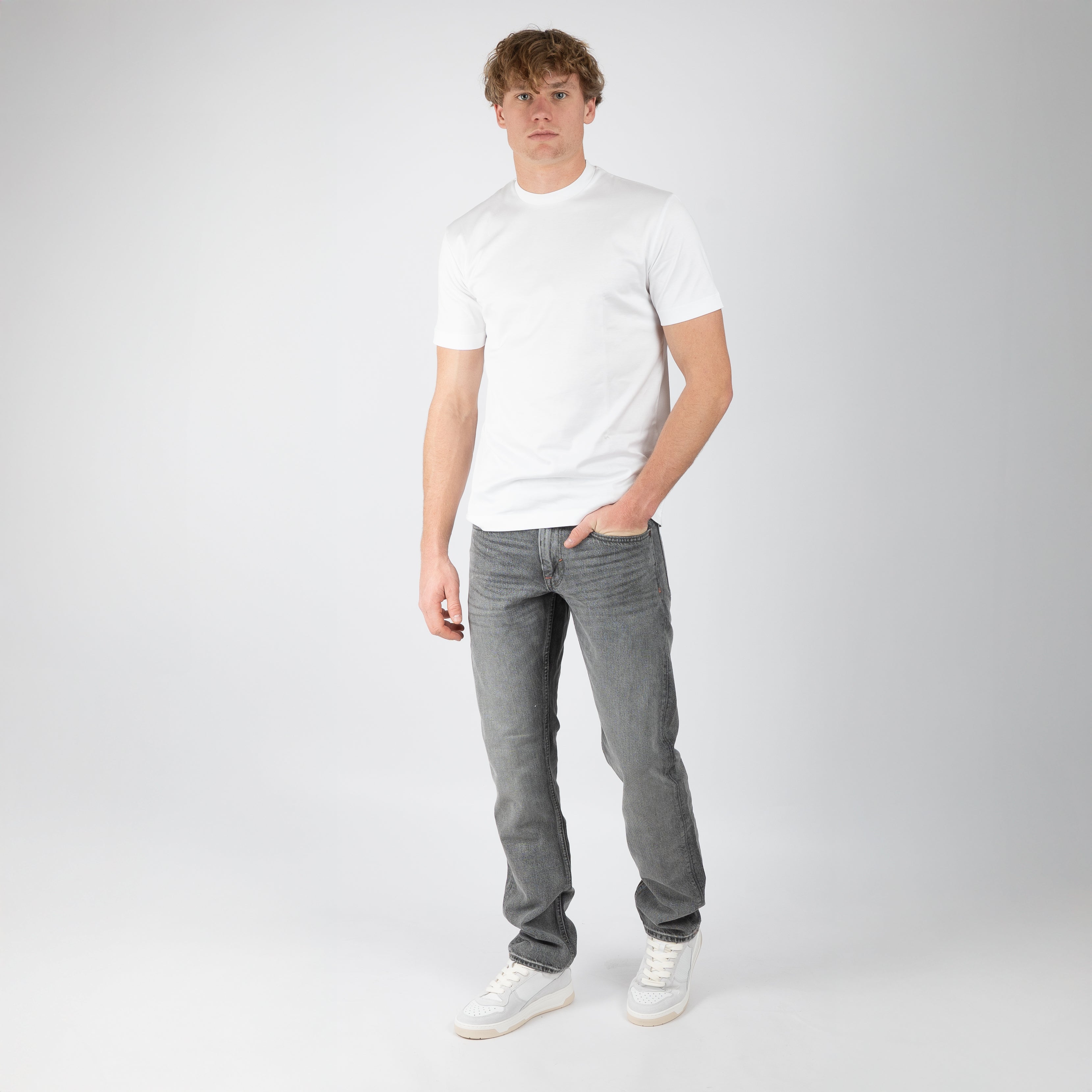 -1 Nordic Denim Jeans Lichtgrijs | Regular Fit
