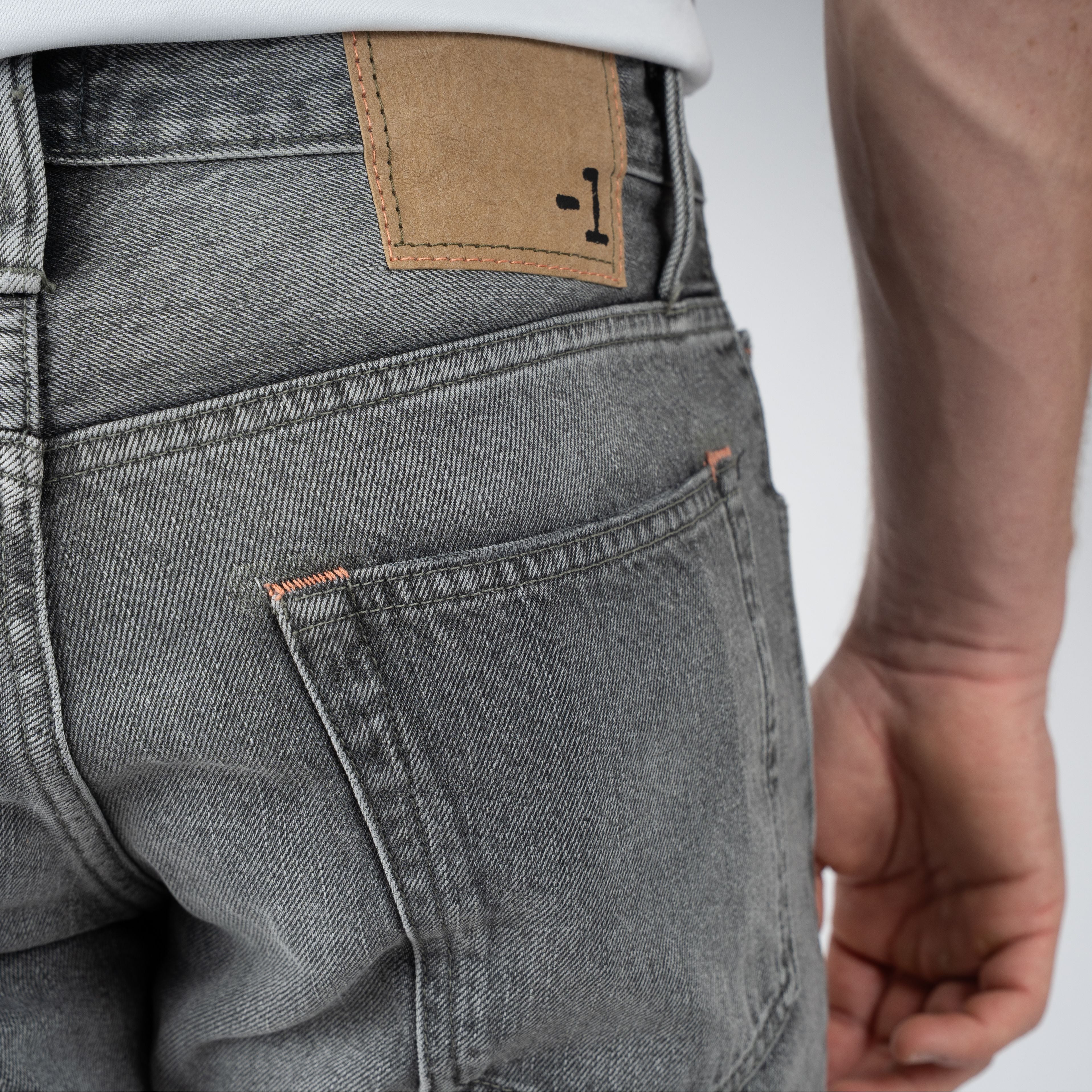 -1 Nordic Denim Jeans Lichtgrijs | Regular Fit