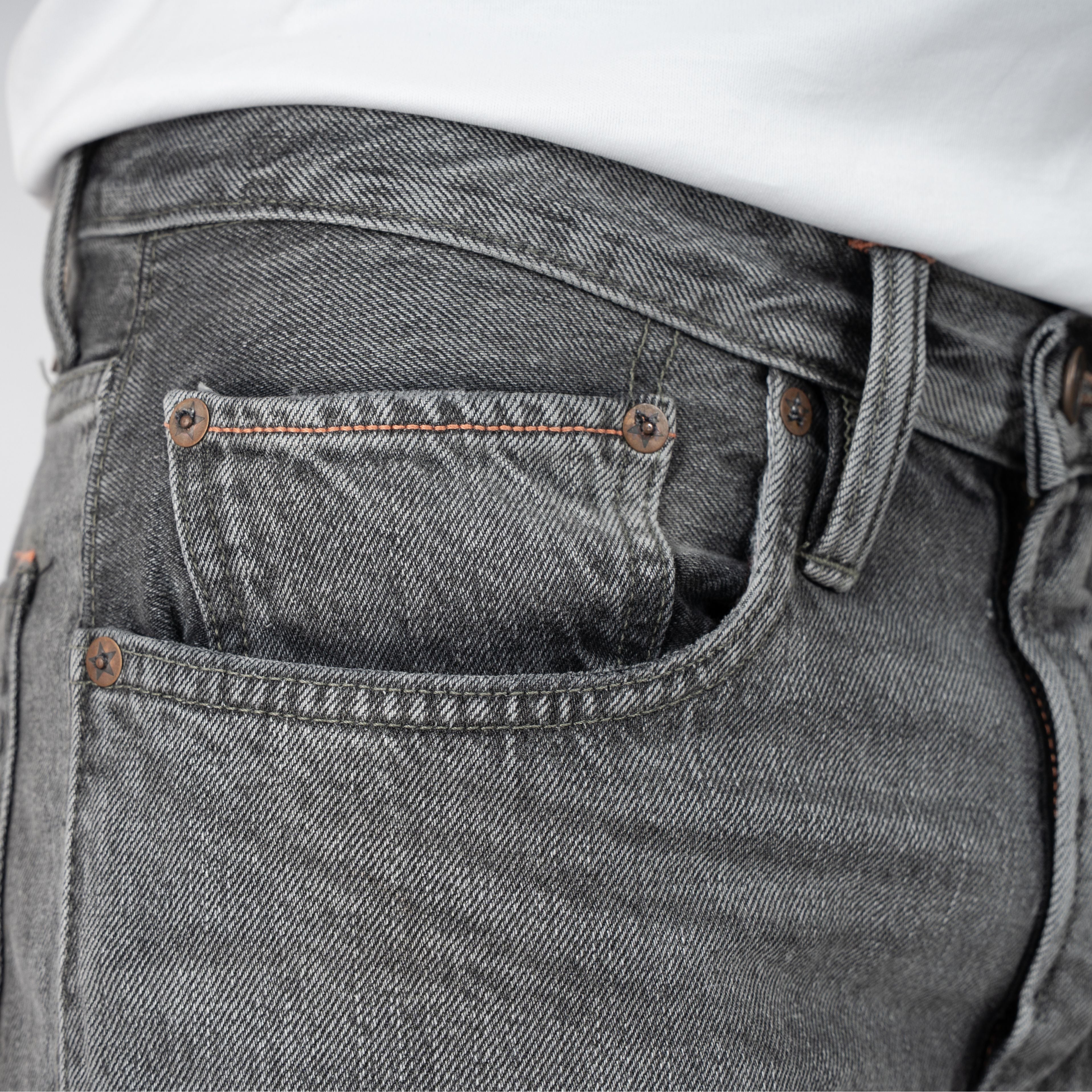 -1 Nordic Denim Jeans Lichtgrijs | Regular Fit