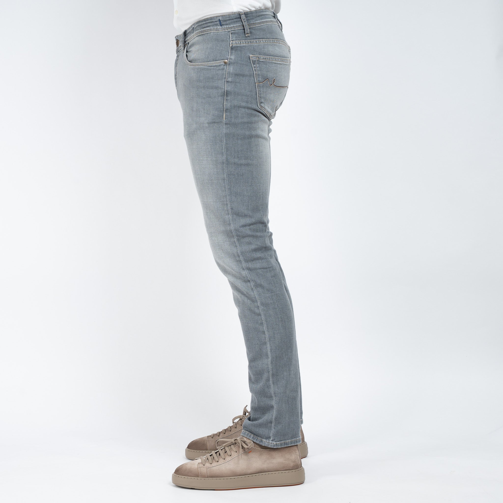 Atelier Noterman Jeans Lichtgrijs | Slim Fit