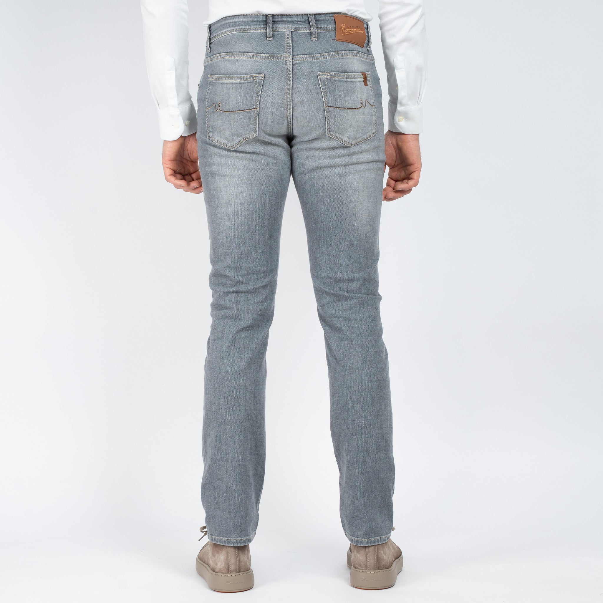 Atelier Noterman Jeans Lichtgrijs | Slim Fit