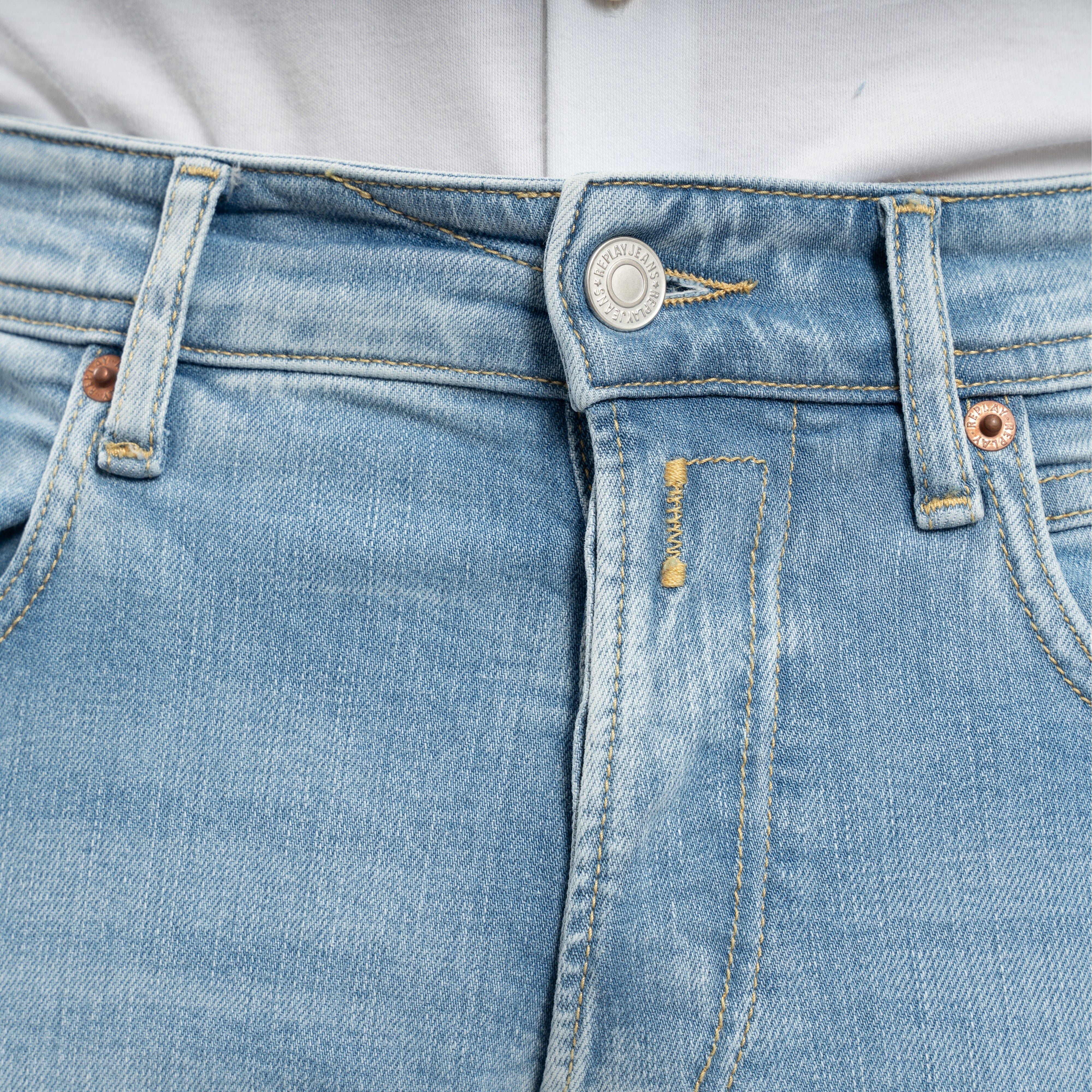 Replay Jeans Lichtblauw | Grover Straight Fit