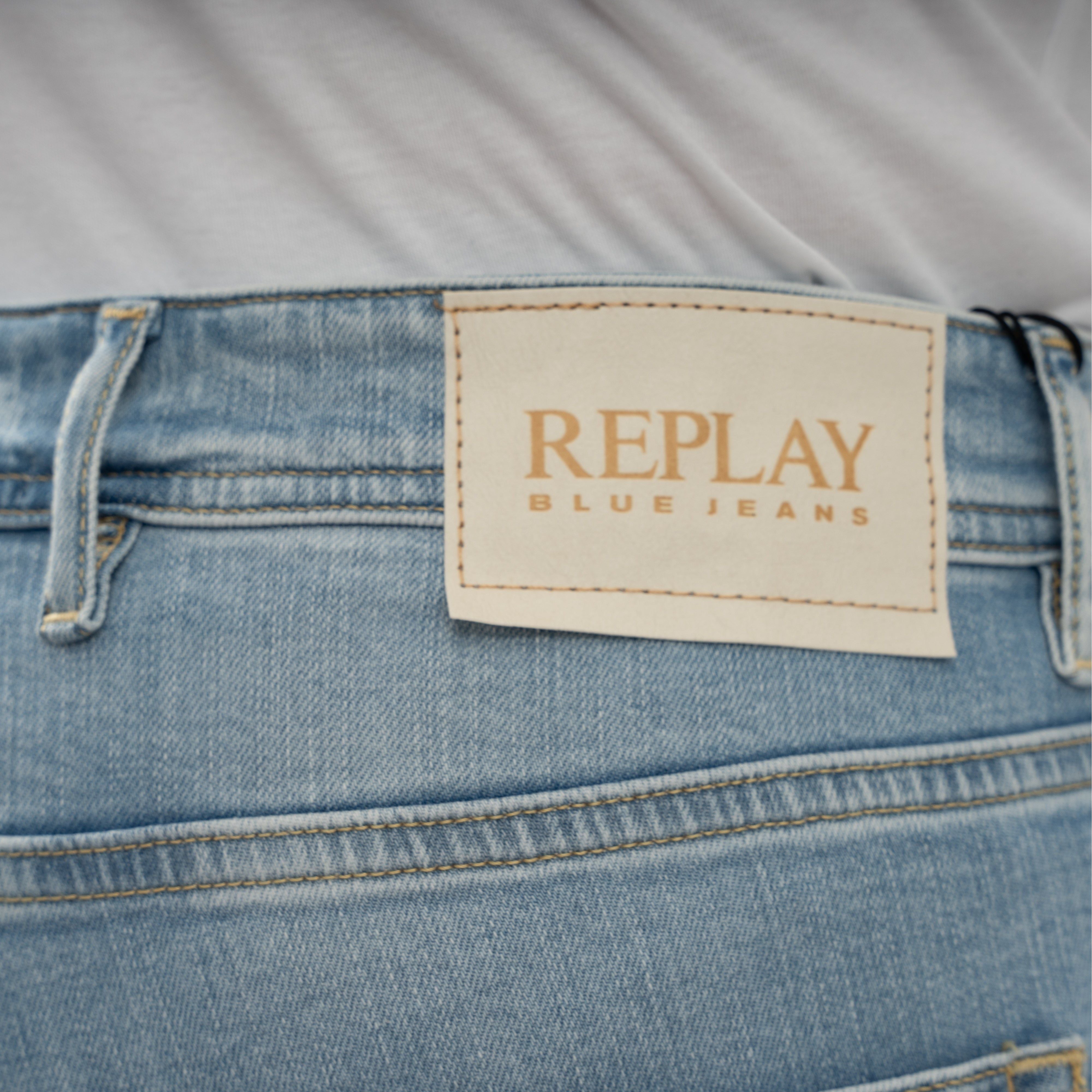 Replay Jeans Lichtblauw | Grover Straight Fit