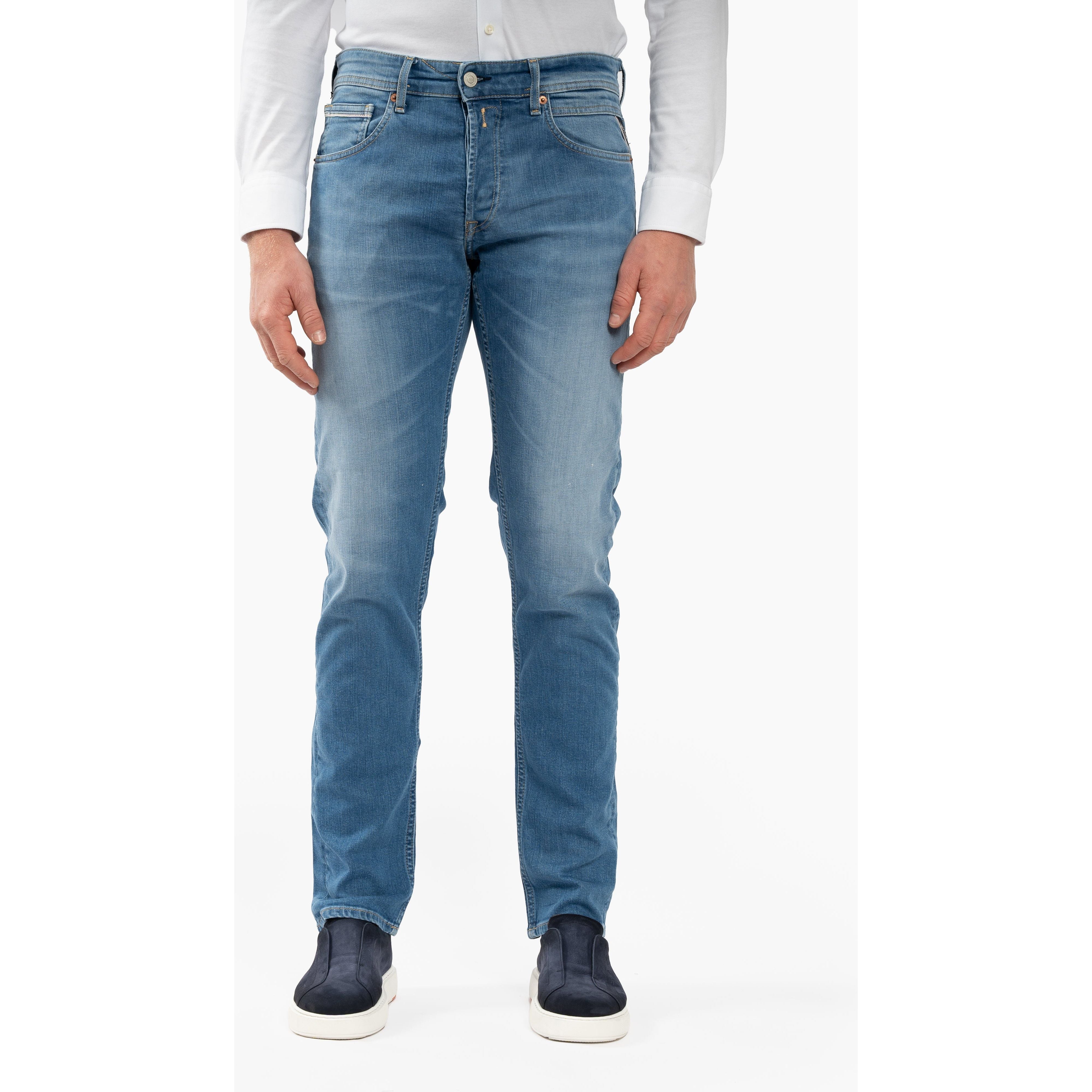 Replay Jeans Middenblauw | Grover Straight Fit