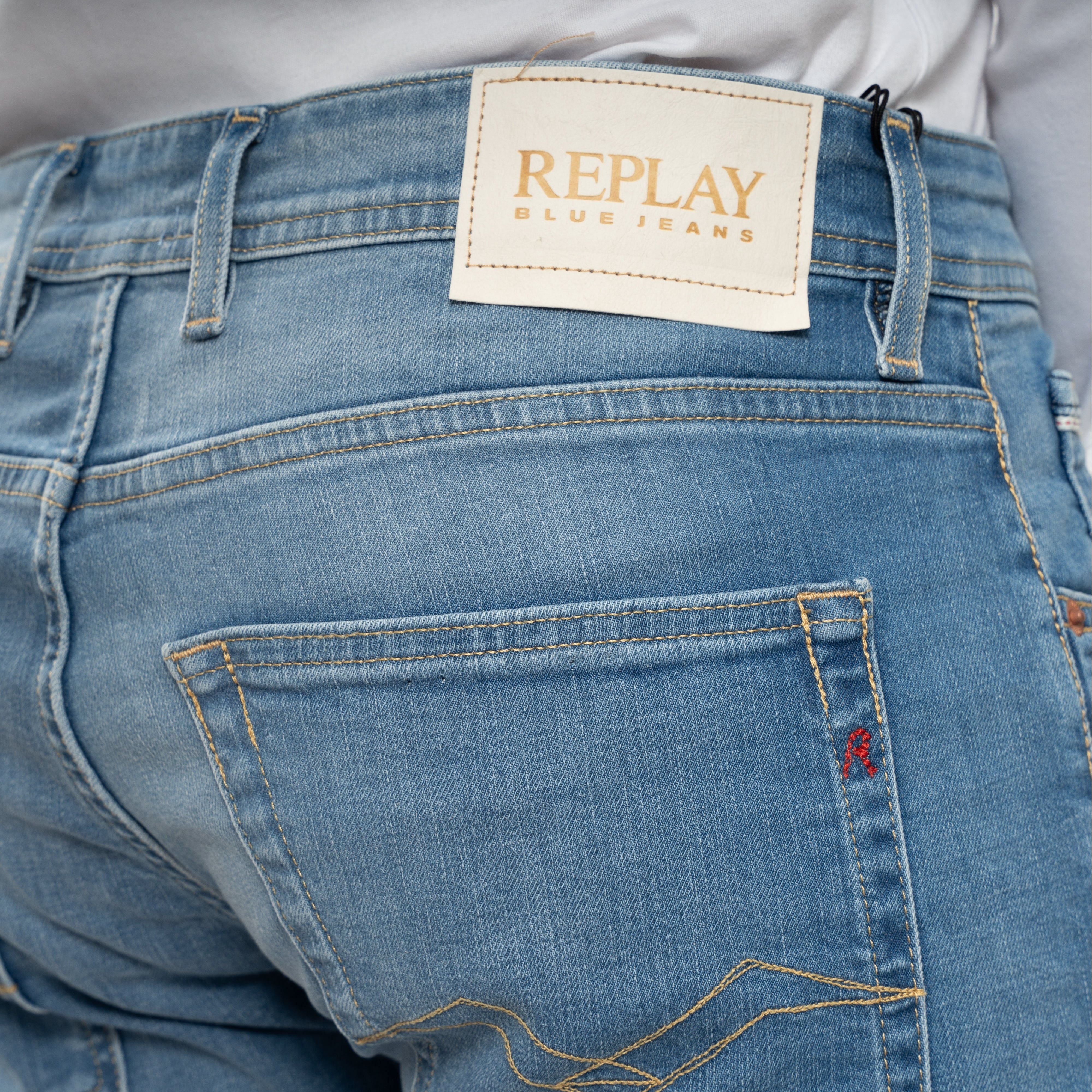 Replay Jeans Middenblauw | Grover Straight Fit