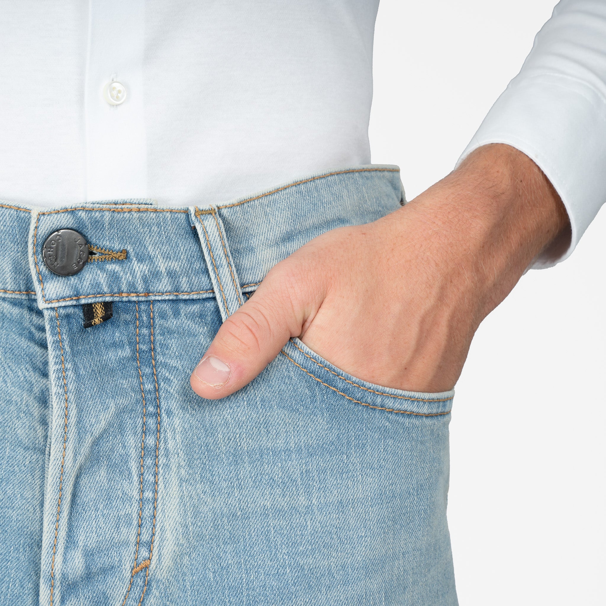 Jacob Cohen Jeans Lichtblauw | Edo Straight Fit
