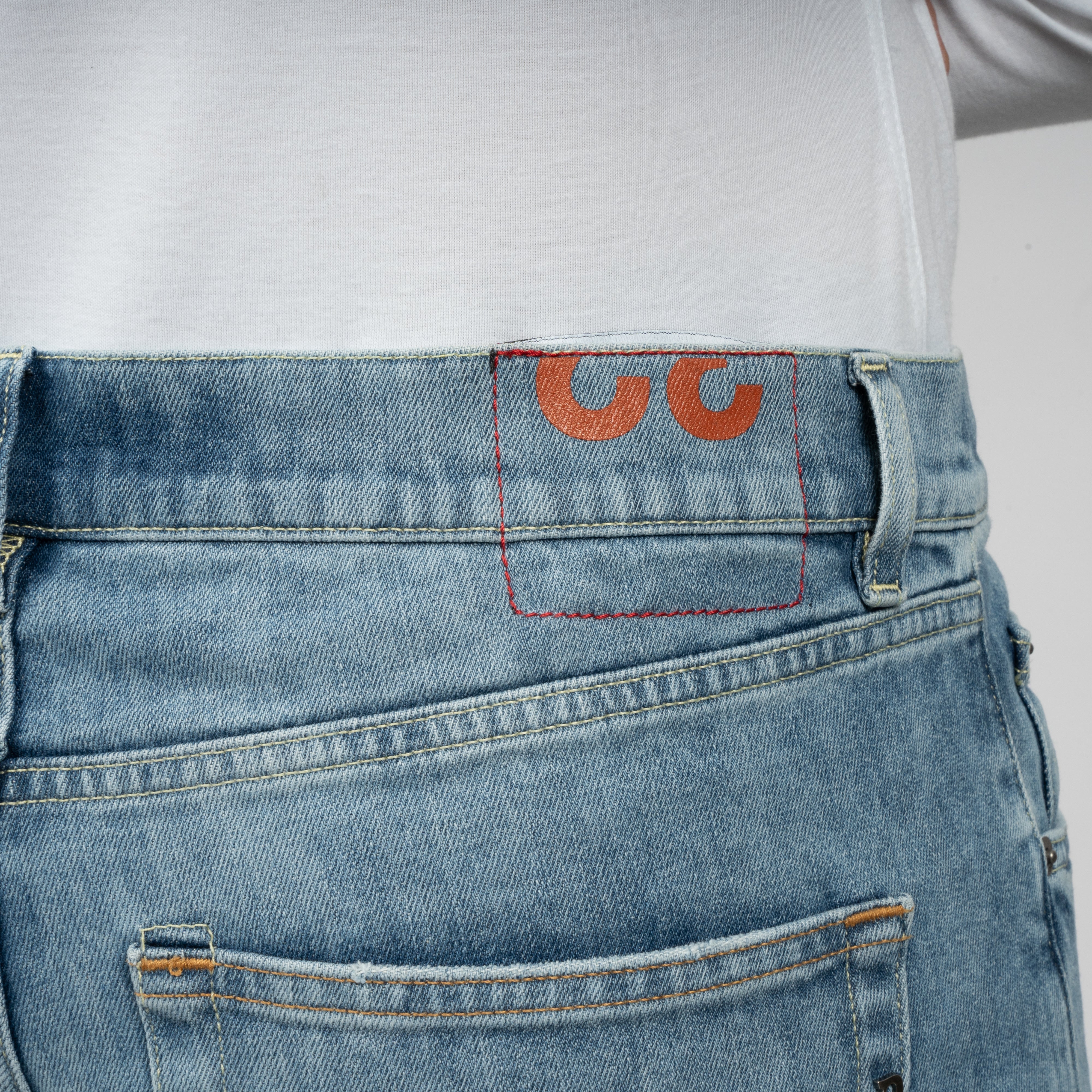 Dondup Jeans Lichtblauw met Destruction | Icon Regular Fit