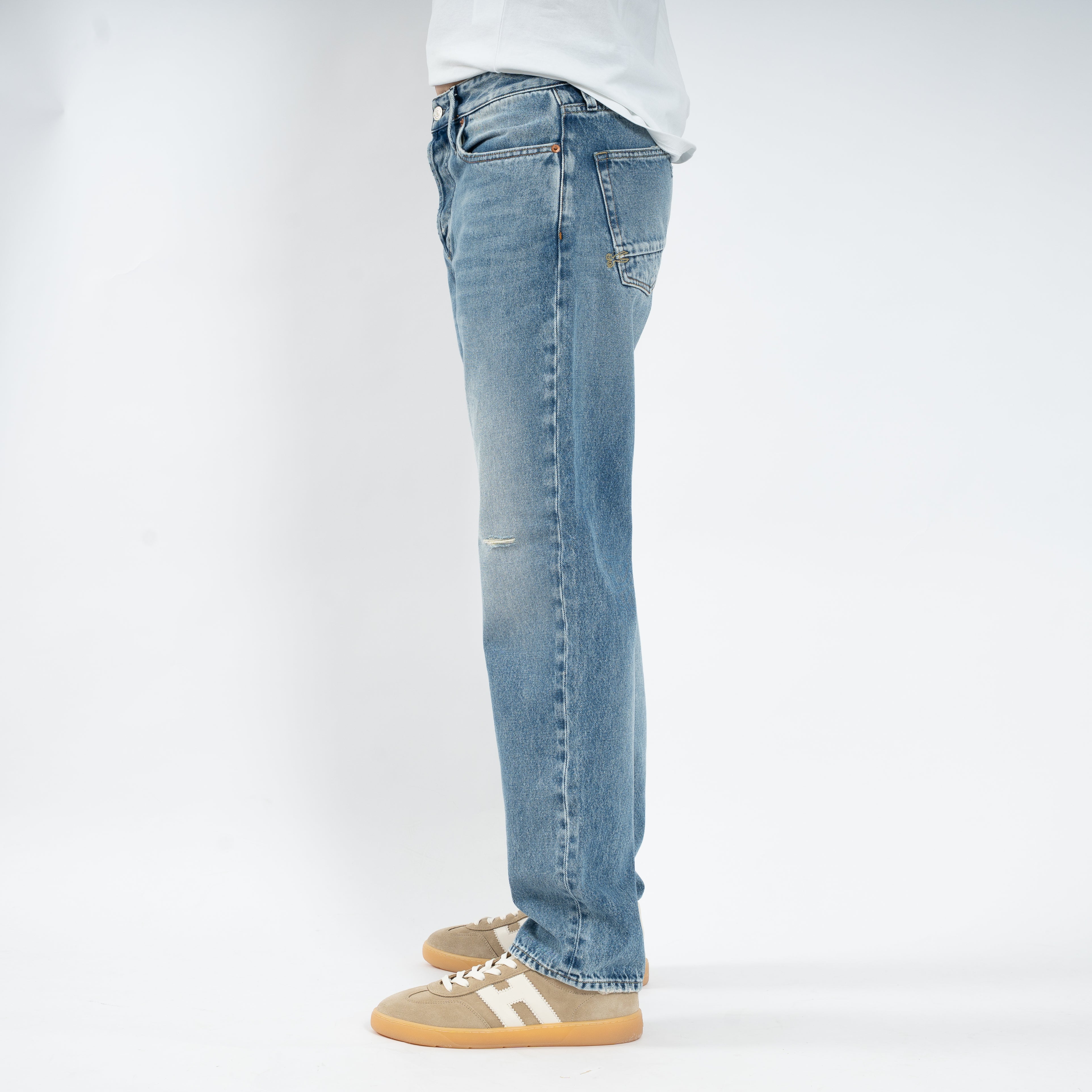 Denham Jeans Middenblauw | Ridge Straight Fit
