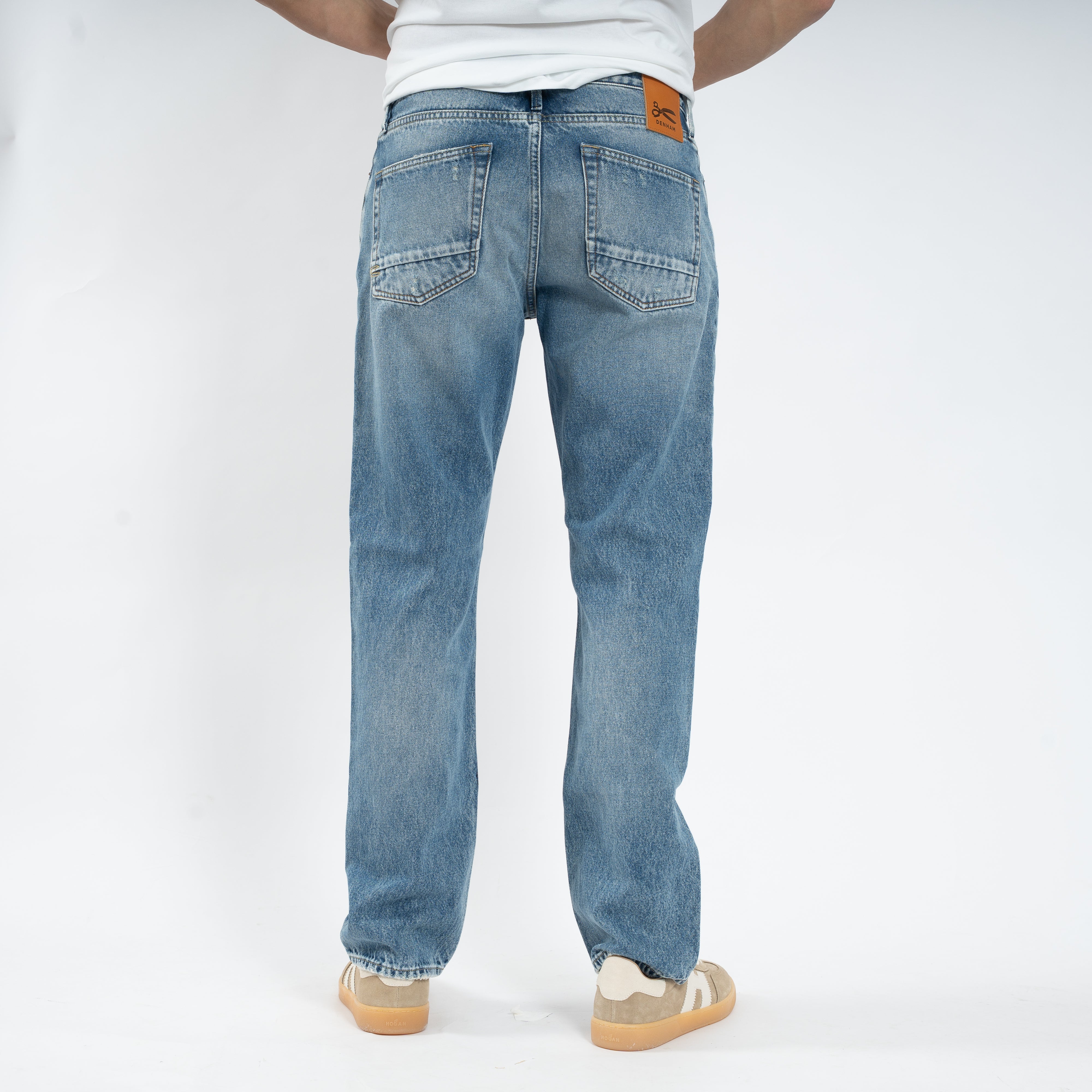 Denham Jeans Middenblauw | Ridge Straight Fit