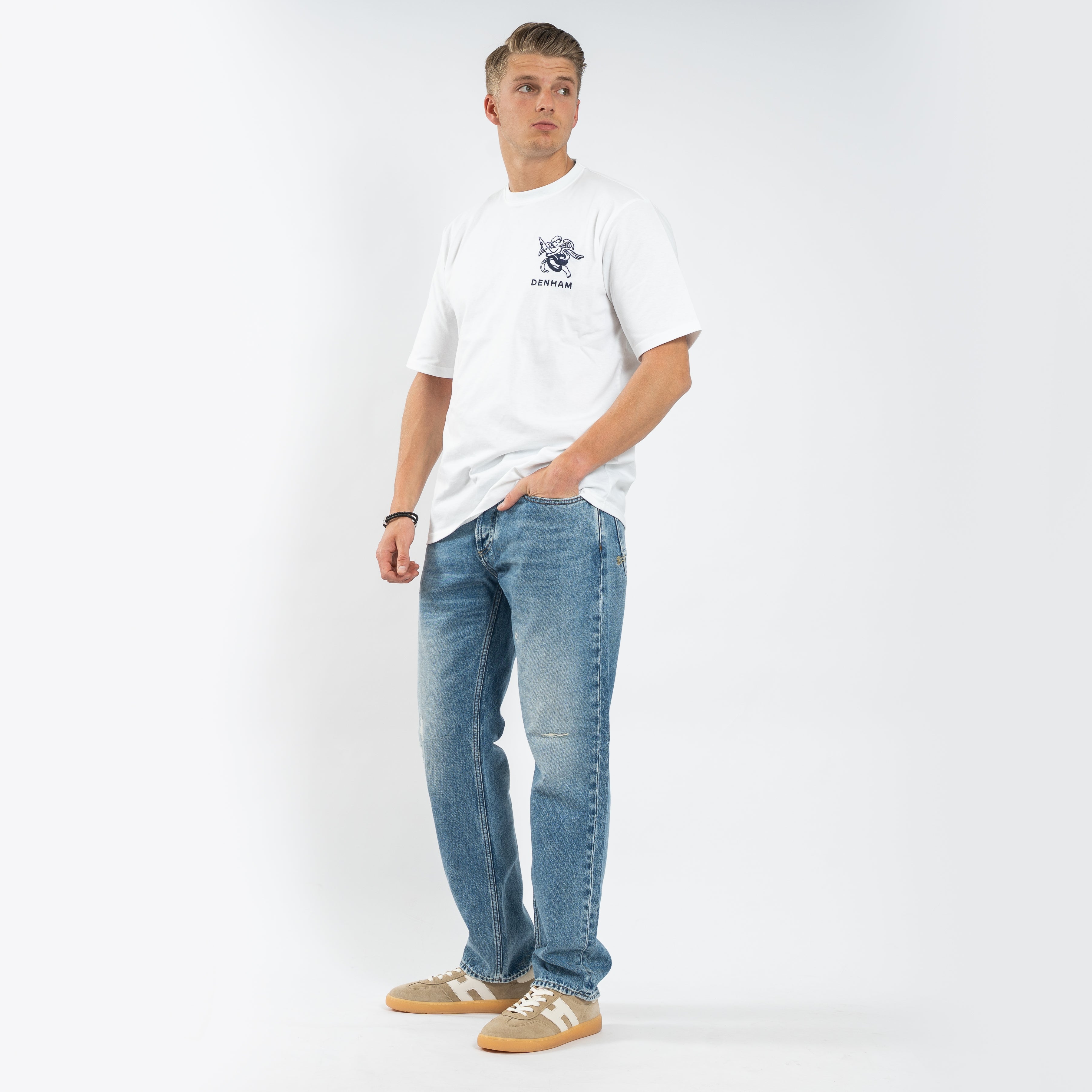 Denham Jeans Middenblauw | Ridge Straight Fit