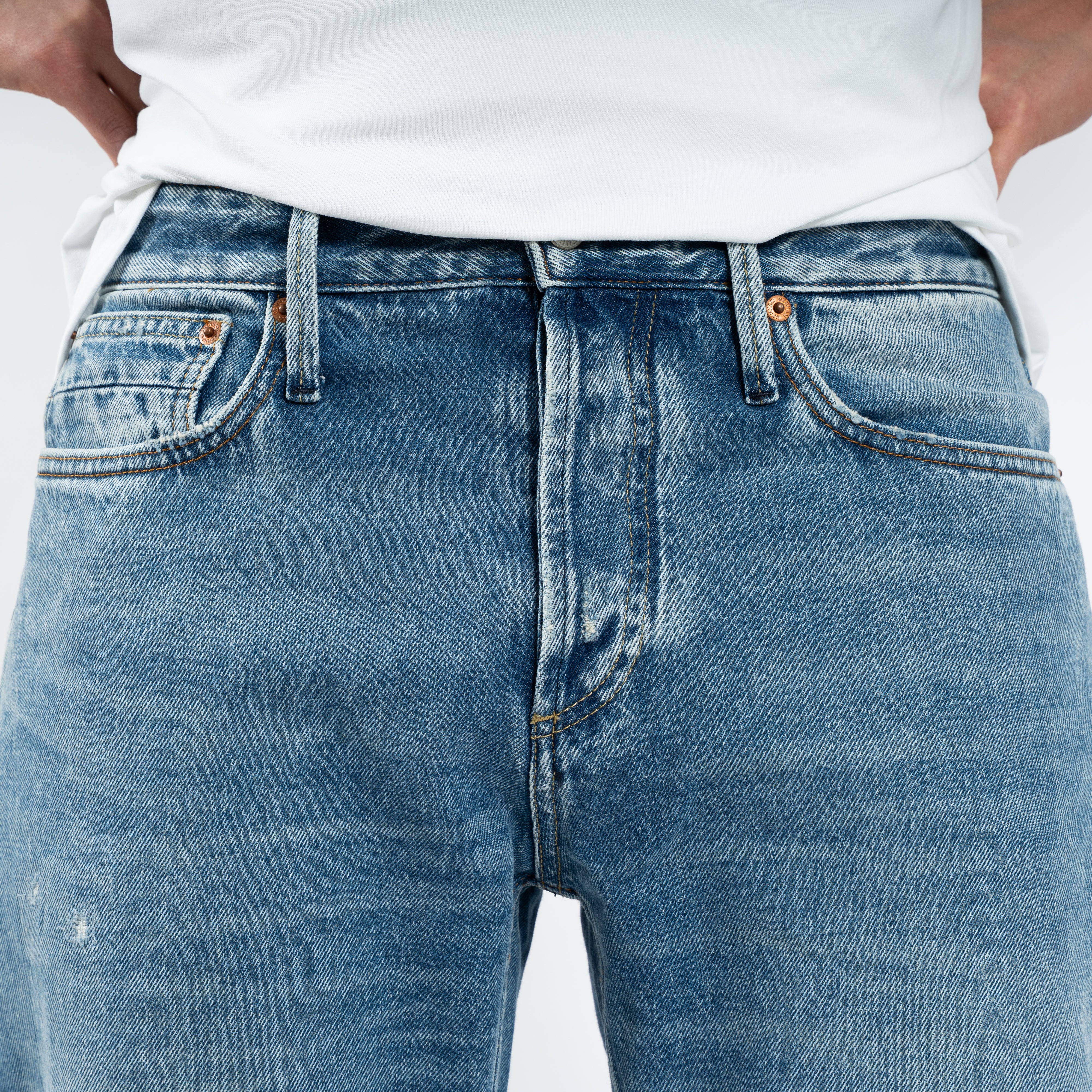 Denham Jeans Middenblauw | Ridge Straight Fit