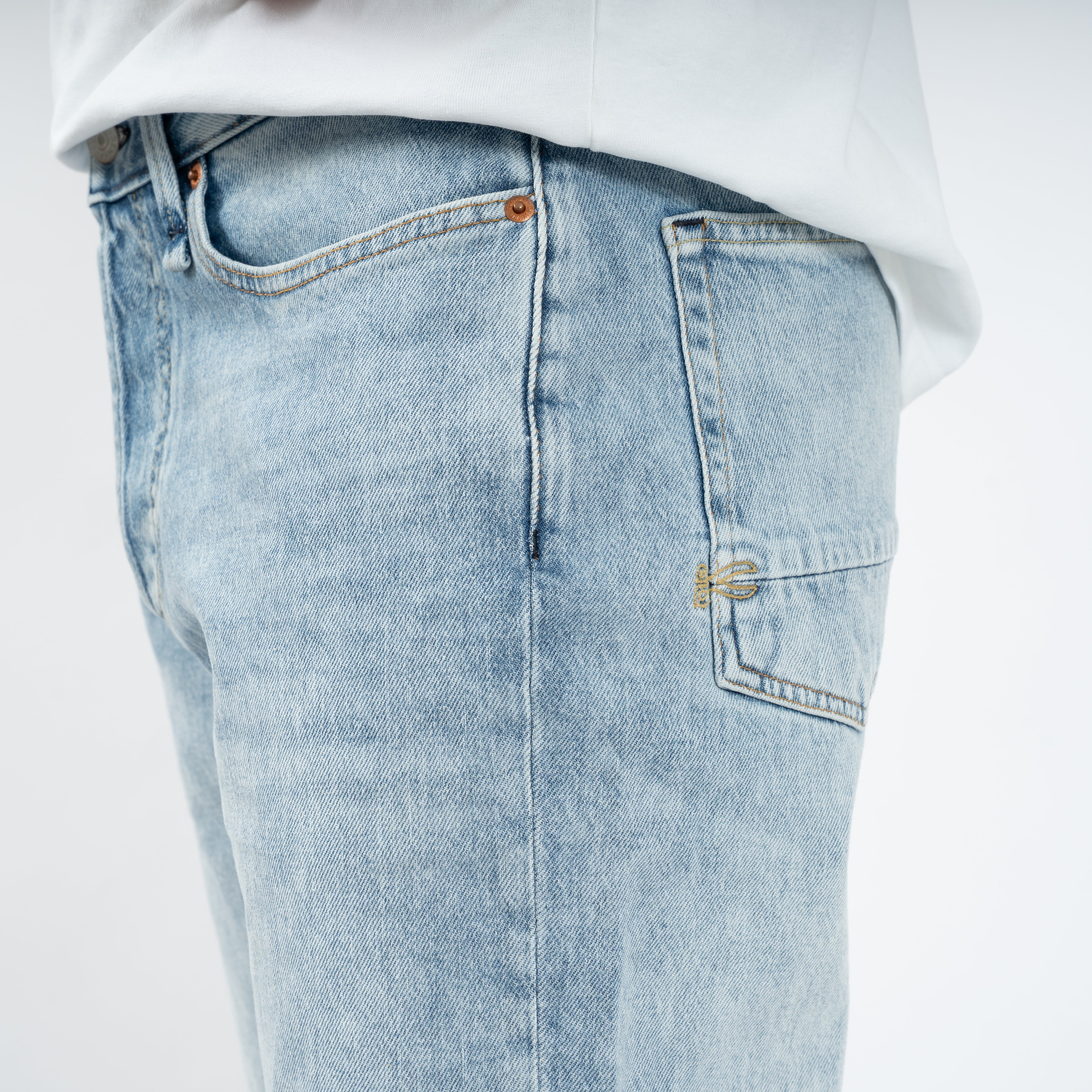 Denham Jeans Lichtblauw | Ridge Straight Fit