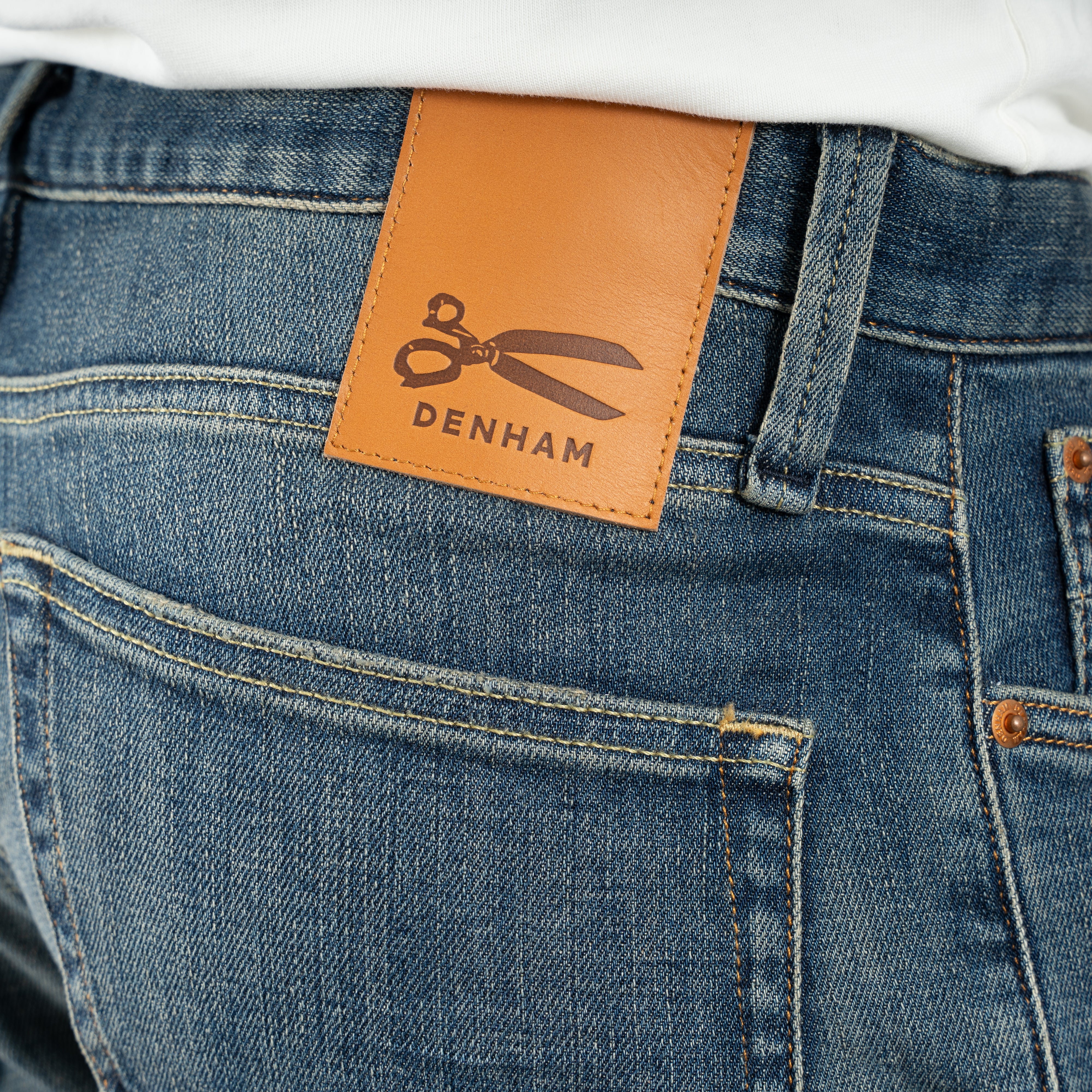 Denham Jeans Donkerblauw | Ridge Straight Fit