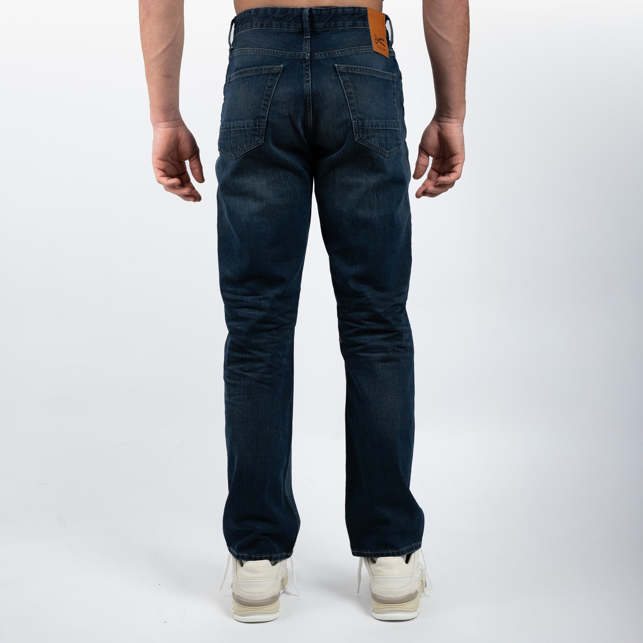 Denham Jeans Donkerblauw | Ridge Straight Fit