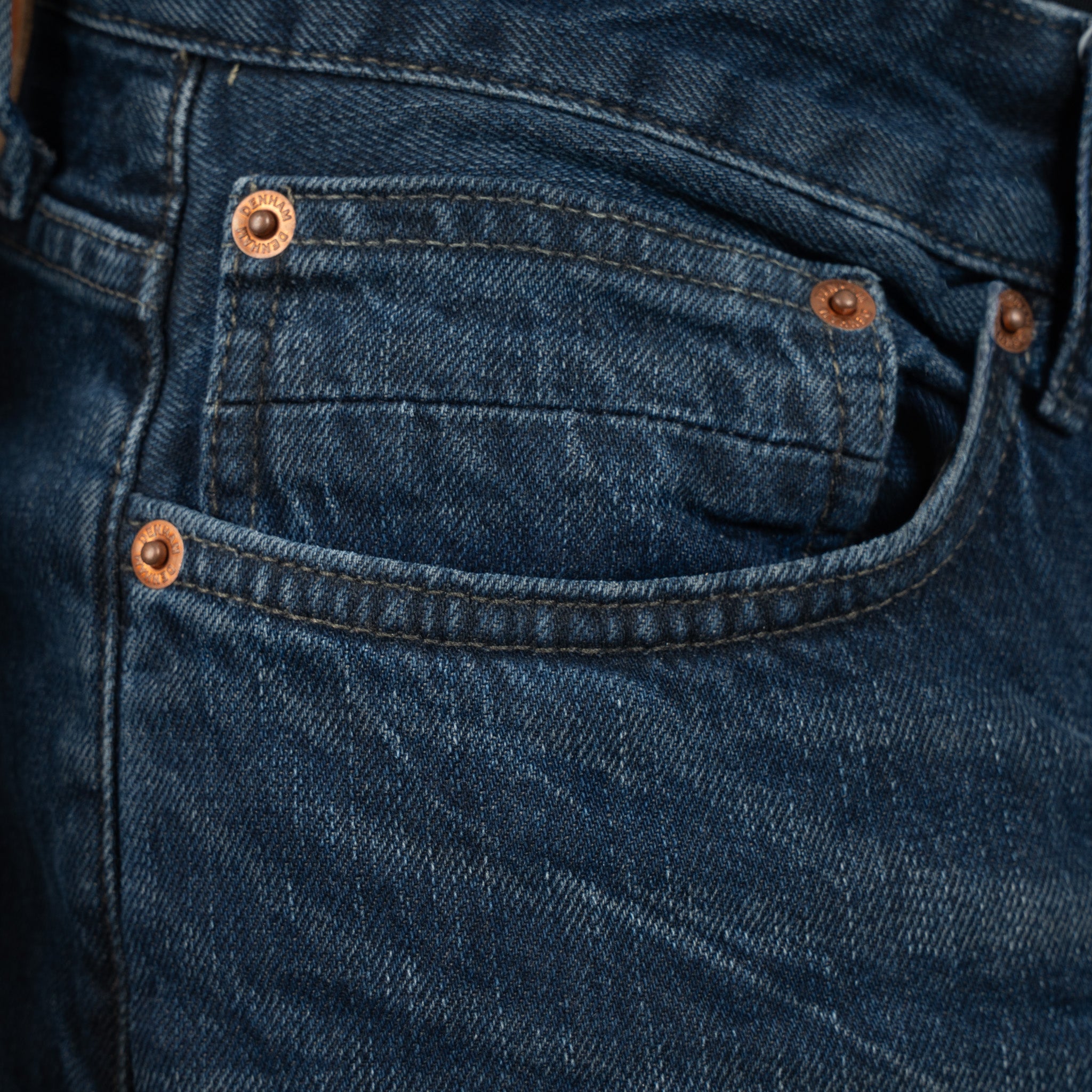 Denham Jeans Donkerblauw | Ridge Straight Fit
