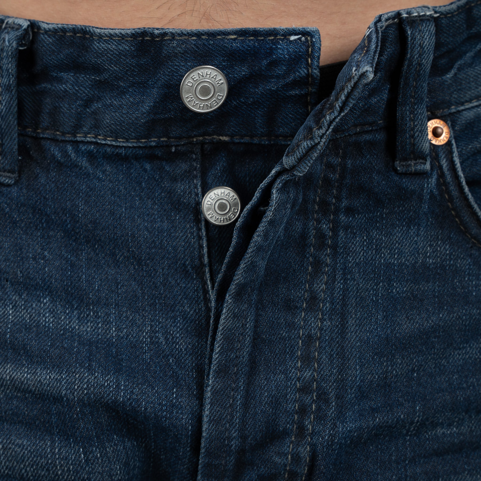 Denham Jeans Donkerblauw | Ridge Straight Fit