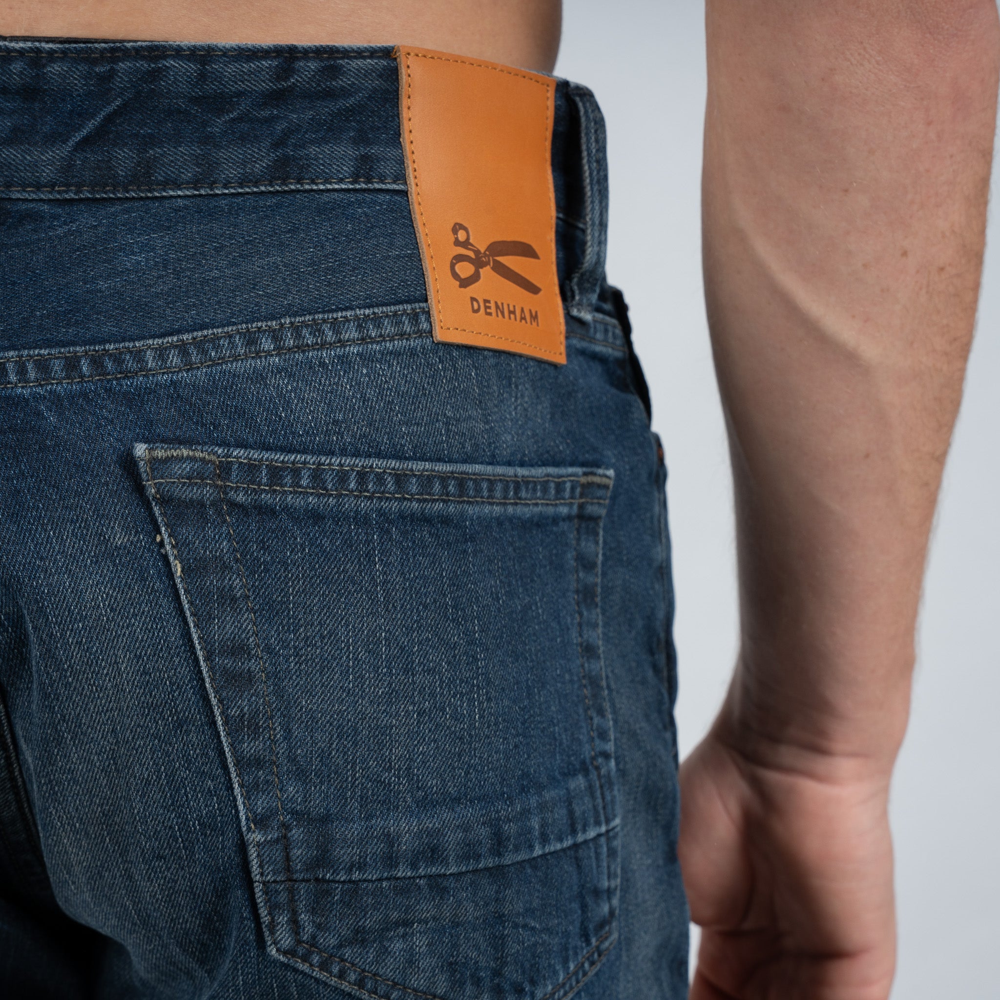 Denham Jeans Donkerblauw | Ridge Straight Fit