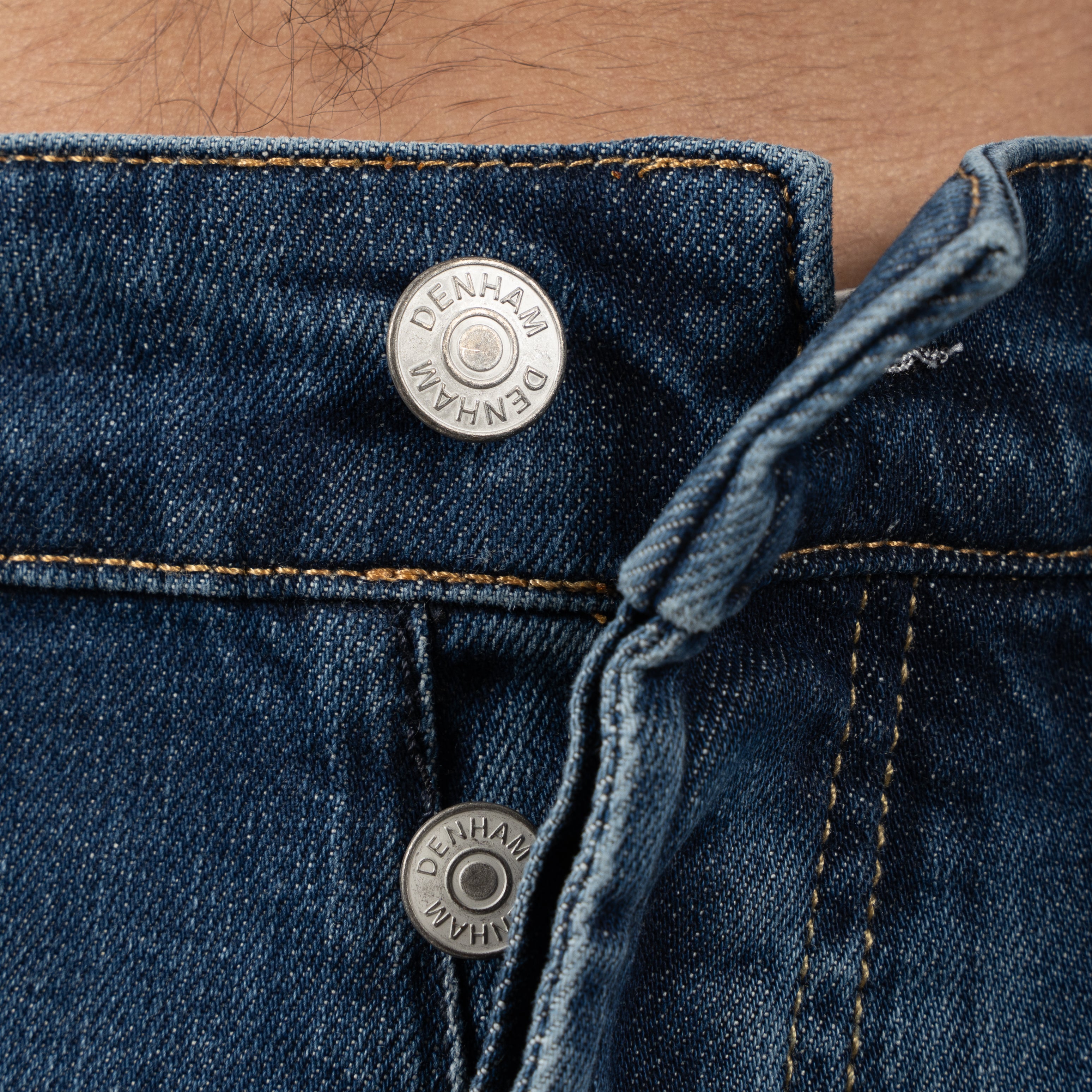 Denham Jeans Donkerblauw | Ridge Straight Fit