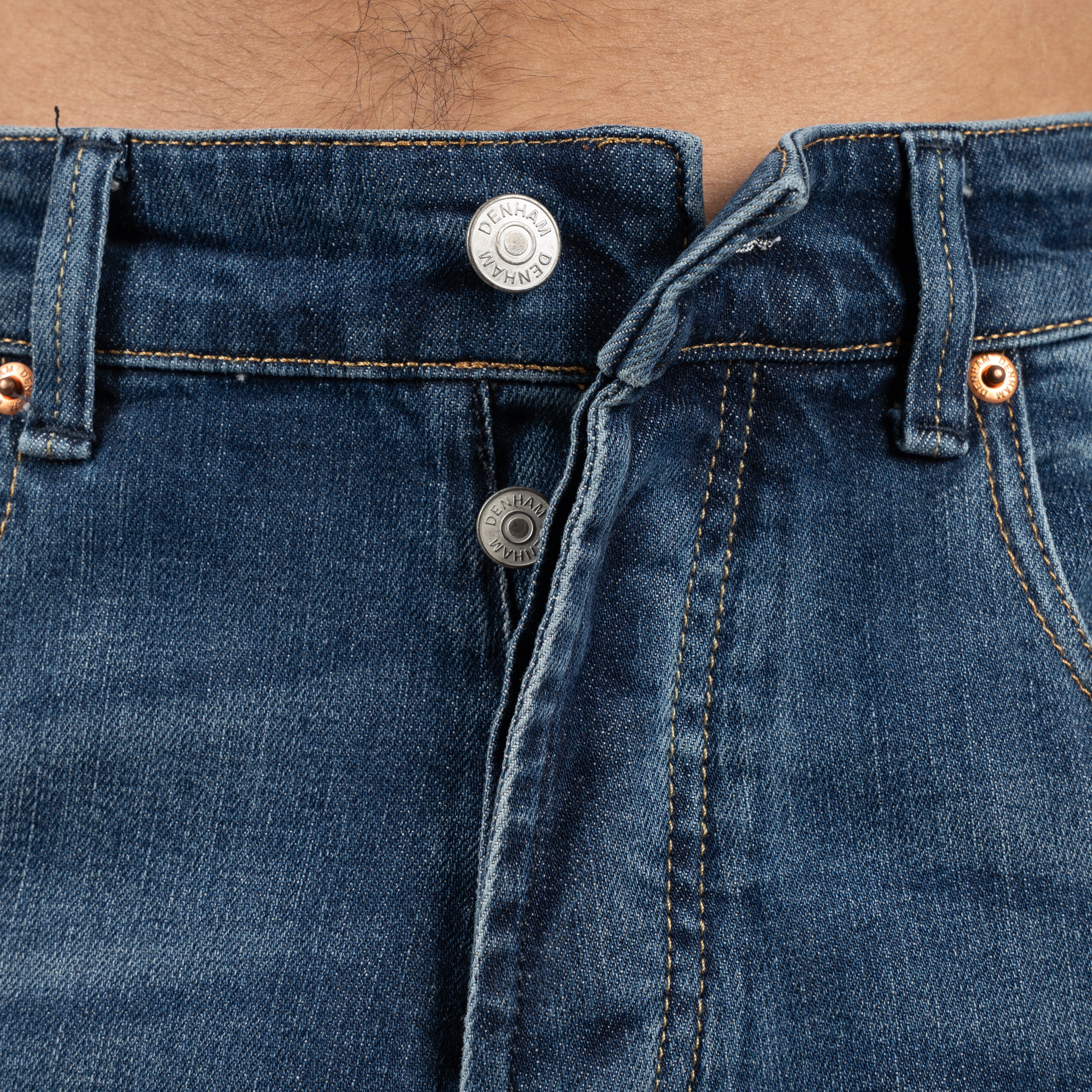 Denham Jeans Donkerblauw | Ridge Straight Fit