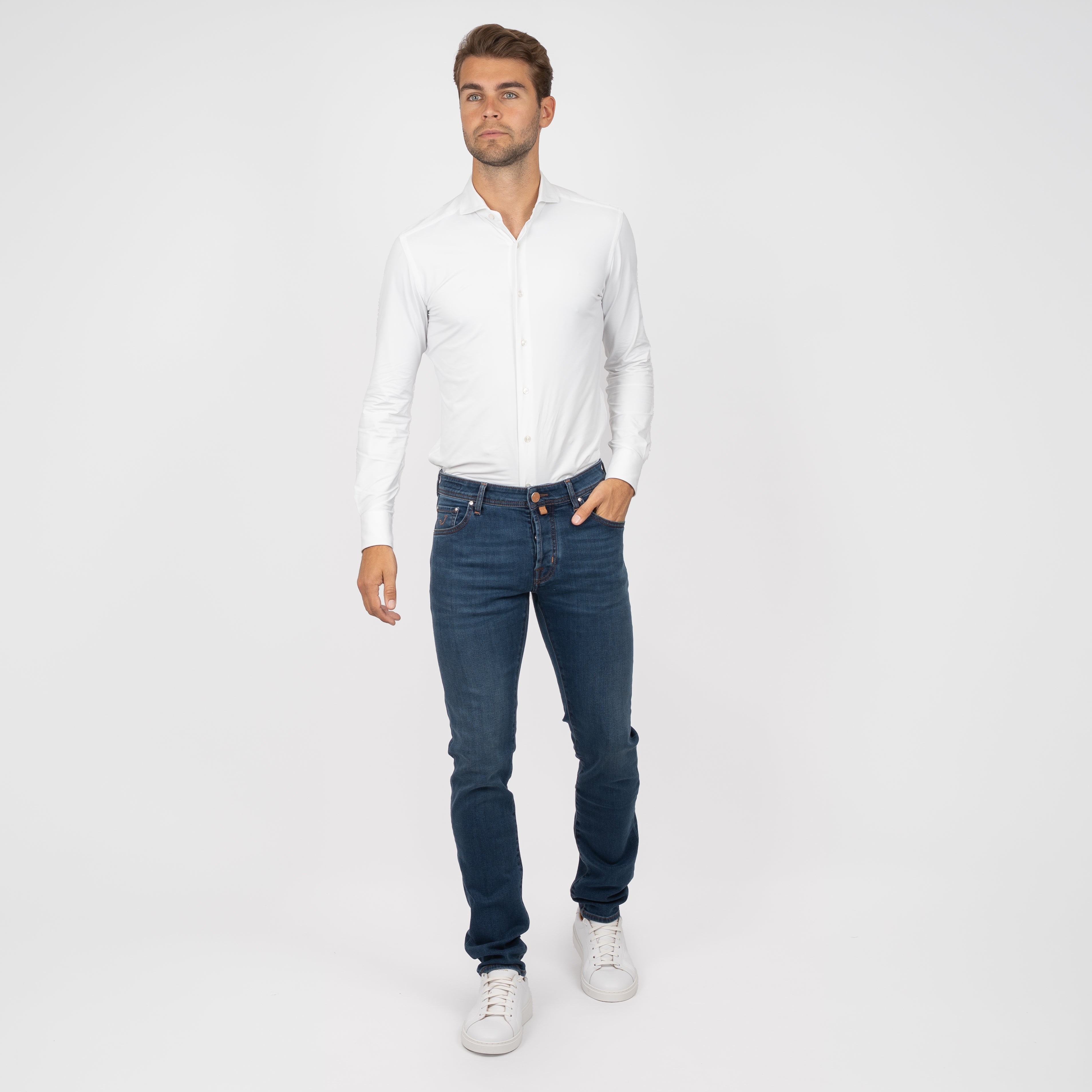 Jacob Cohen Jeans Donkerblauw | Nick Slim
