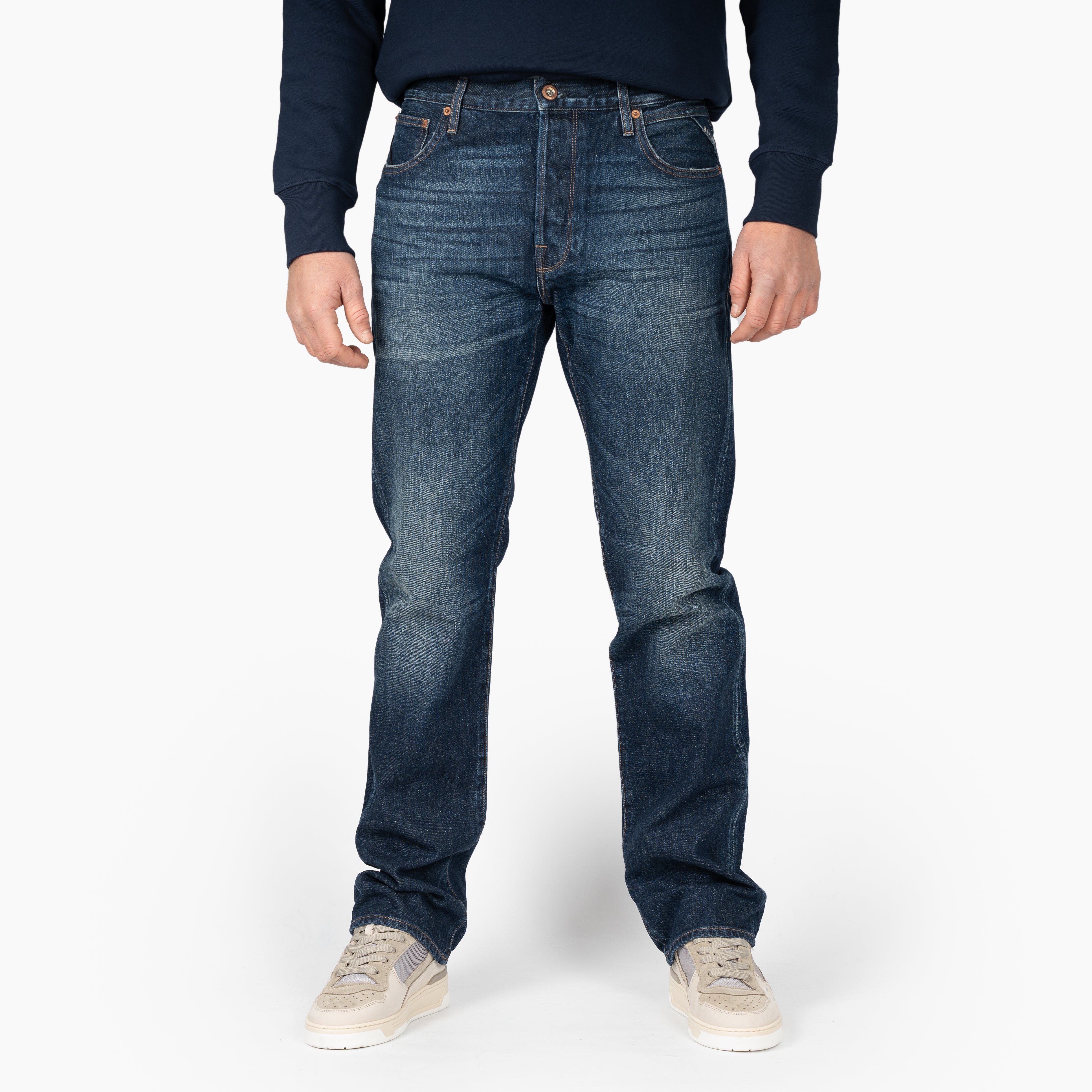 Replay Jeans Donkerblauw | Sartoriale Relaxed Fit
