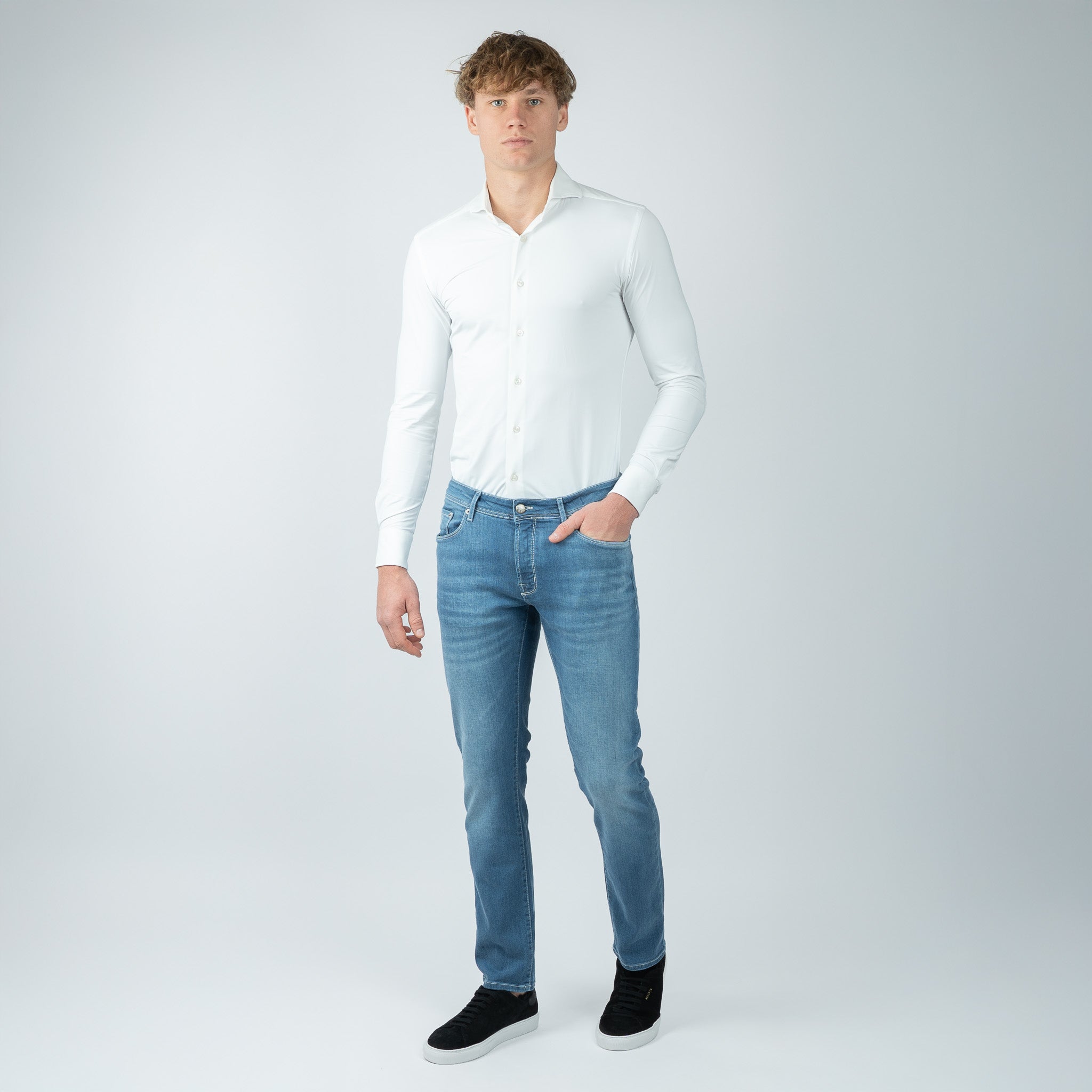 Atelier Noterman Jeans Middenblauw | Slim Fit
