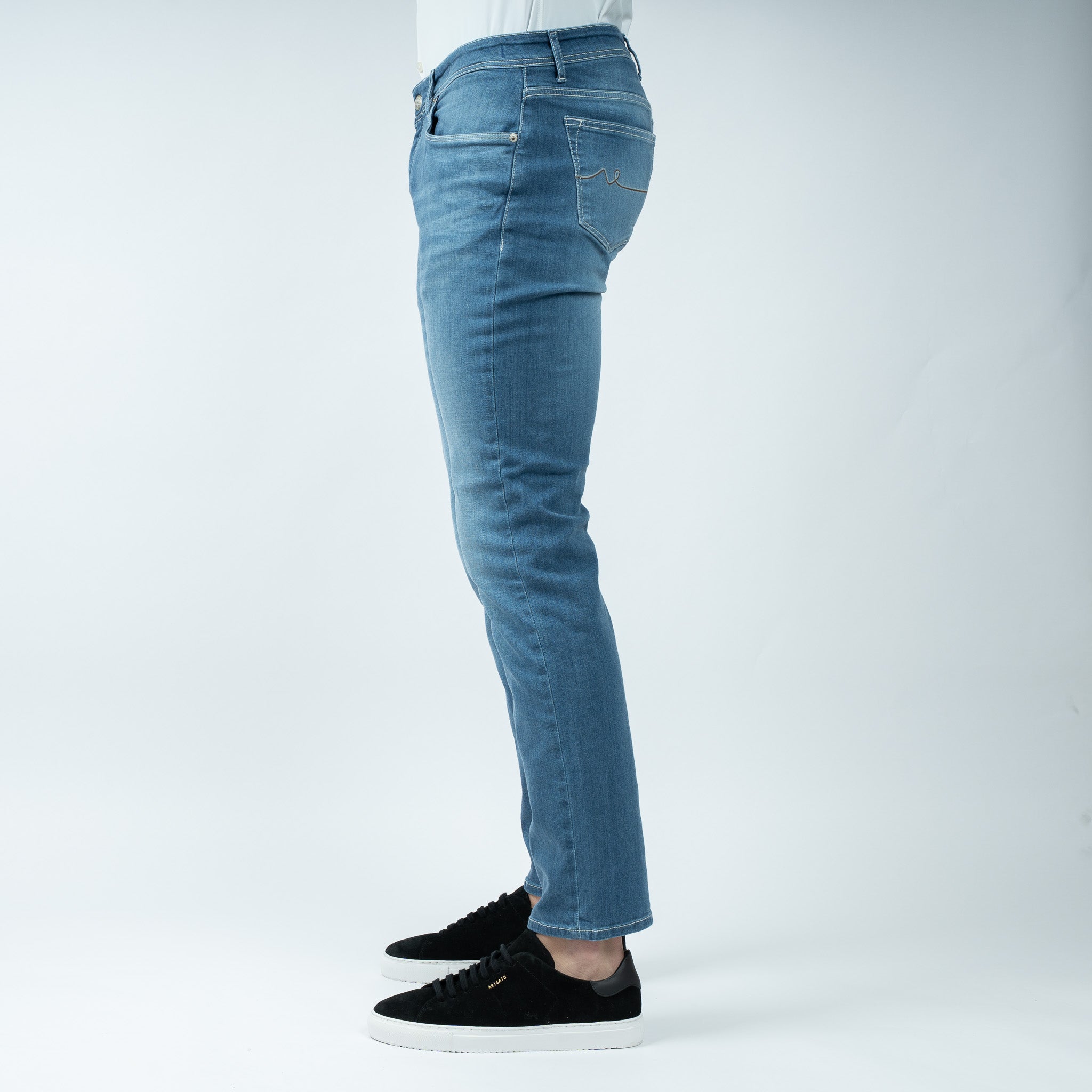 Atelier Noterman Jeans Middenblauw | Slim Fit