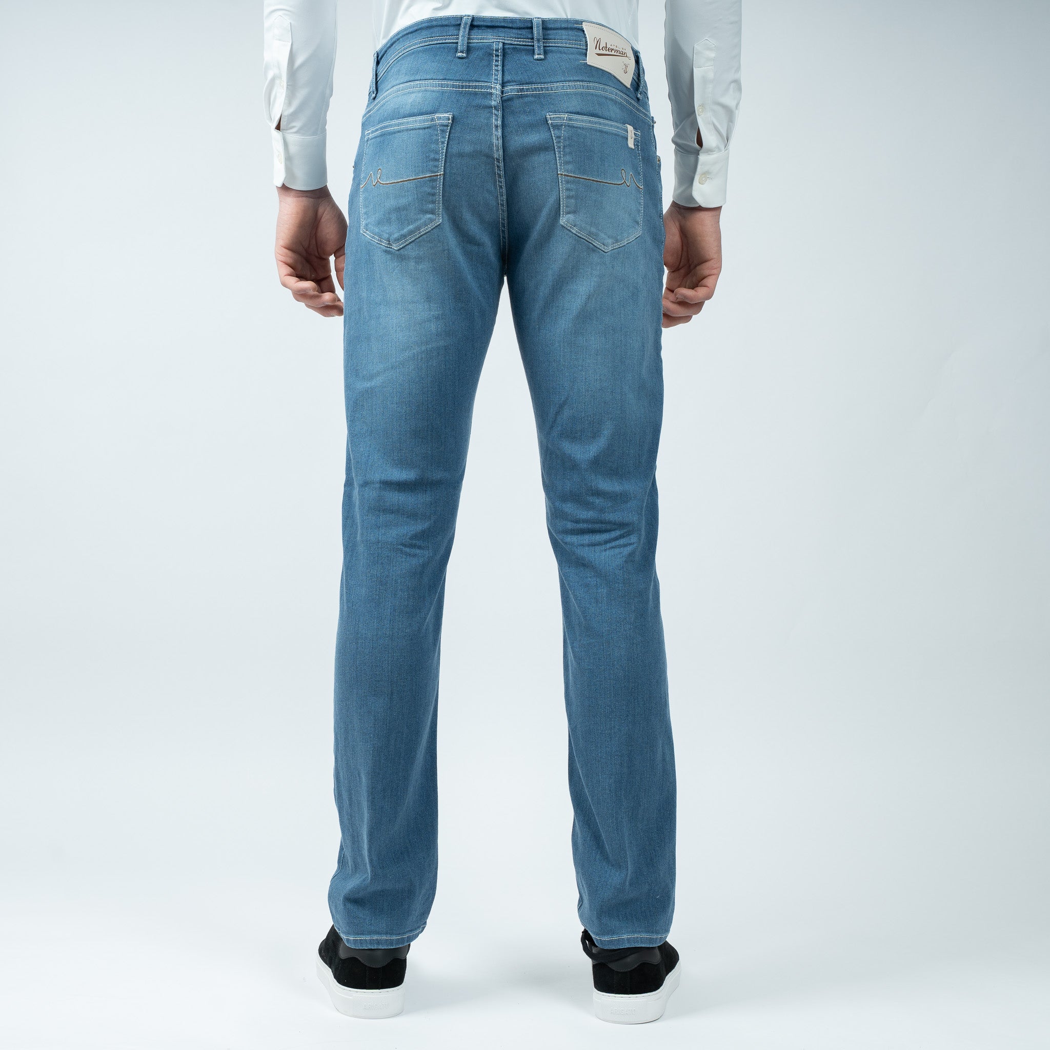 Atelier Noterman Jeans Middenblauw | Slim Fit
