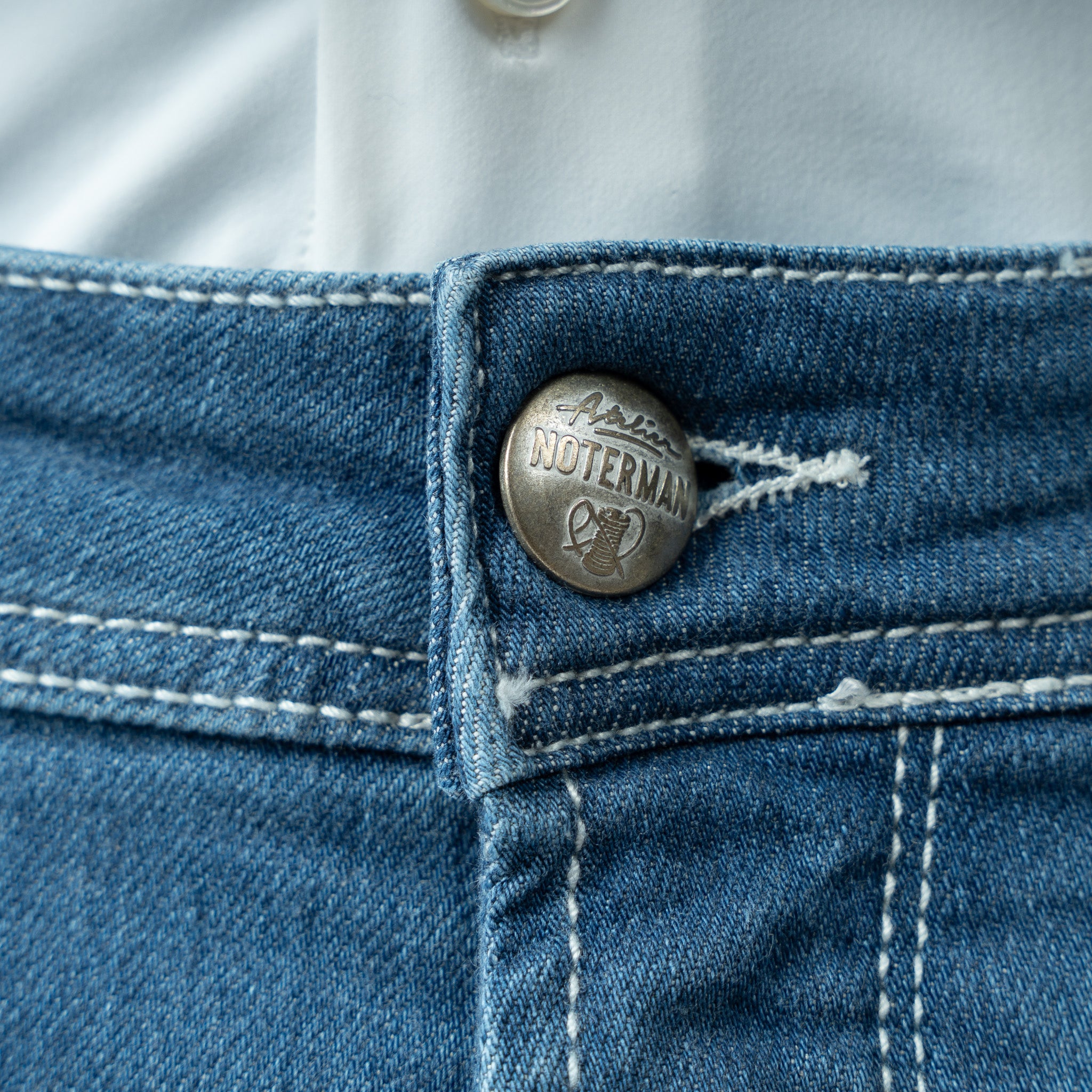 Atelier Noterman Jeans Middenblauw | Slim Fit