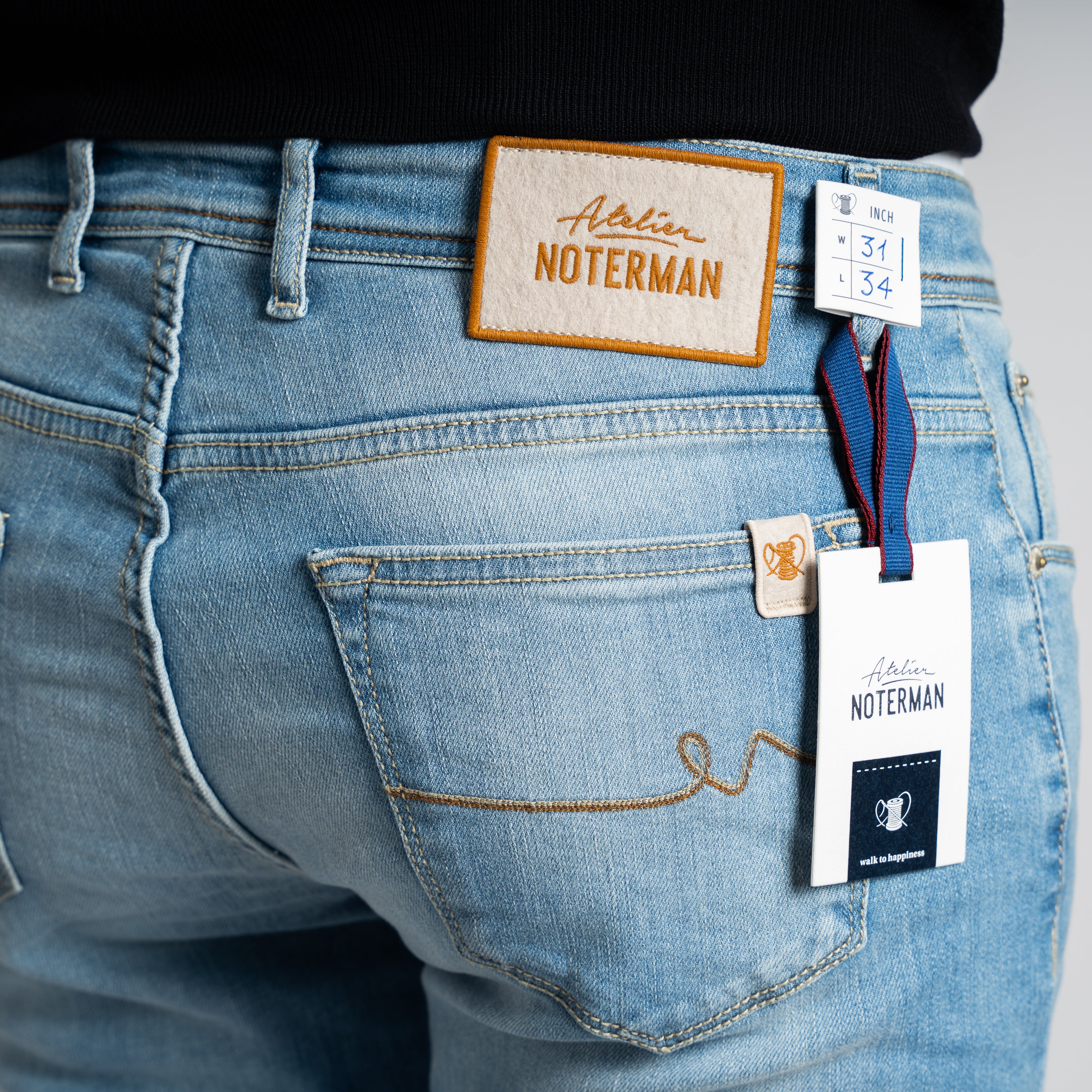 Atelier Noterman Jeans lichtblauw