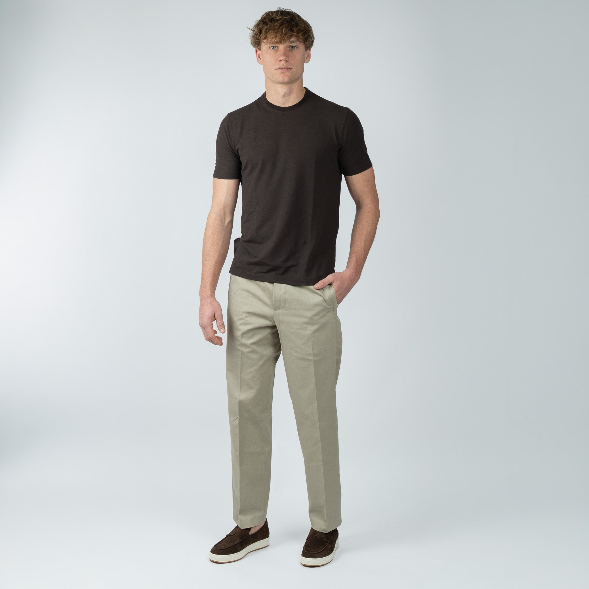 Olaf Pantalon Beige | Slim Elasticated Pant