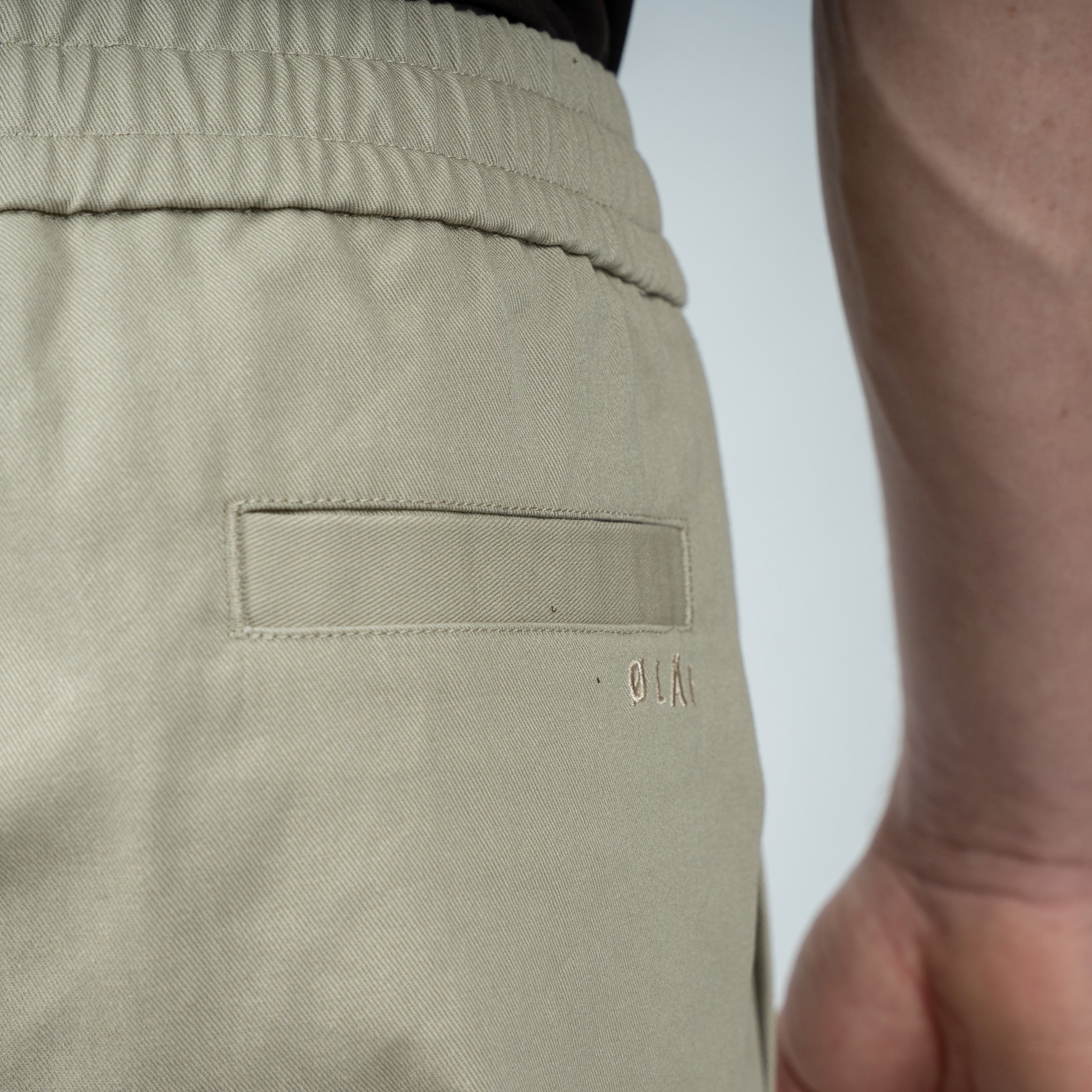 Olaf Pantalon Beige | Slim Elasticated Pant