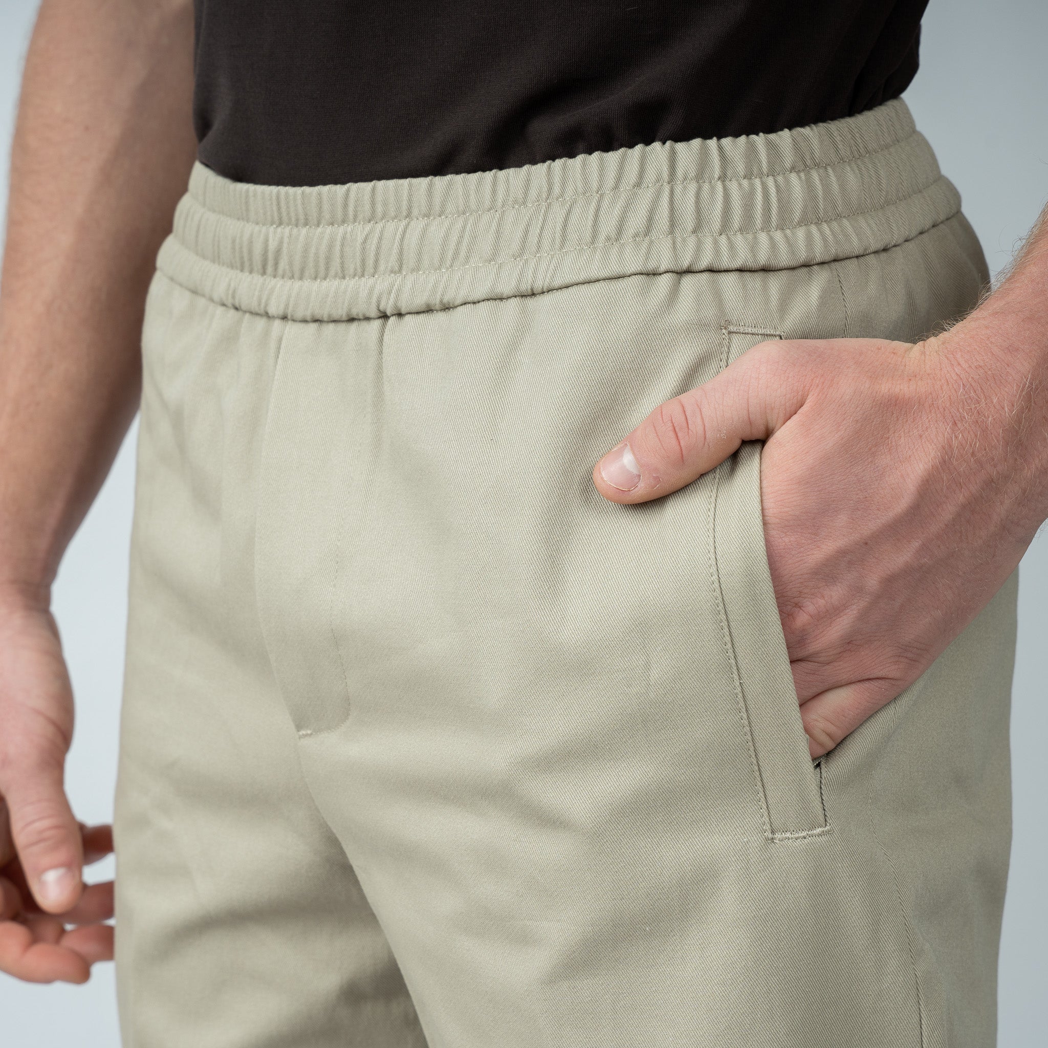 Olaf Pantalon Beige | Slim Elasticated Pant