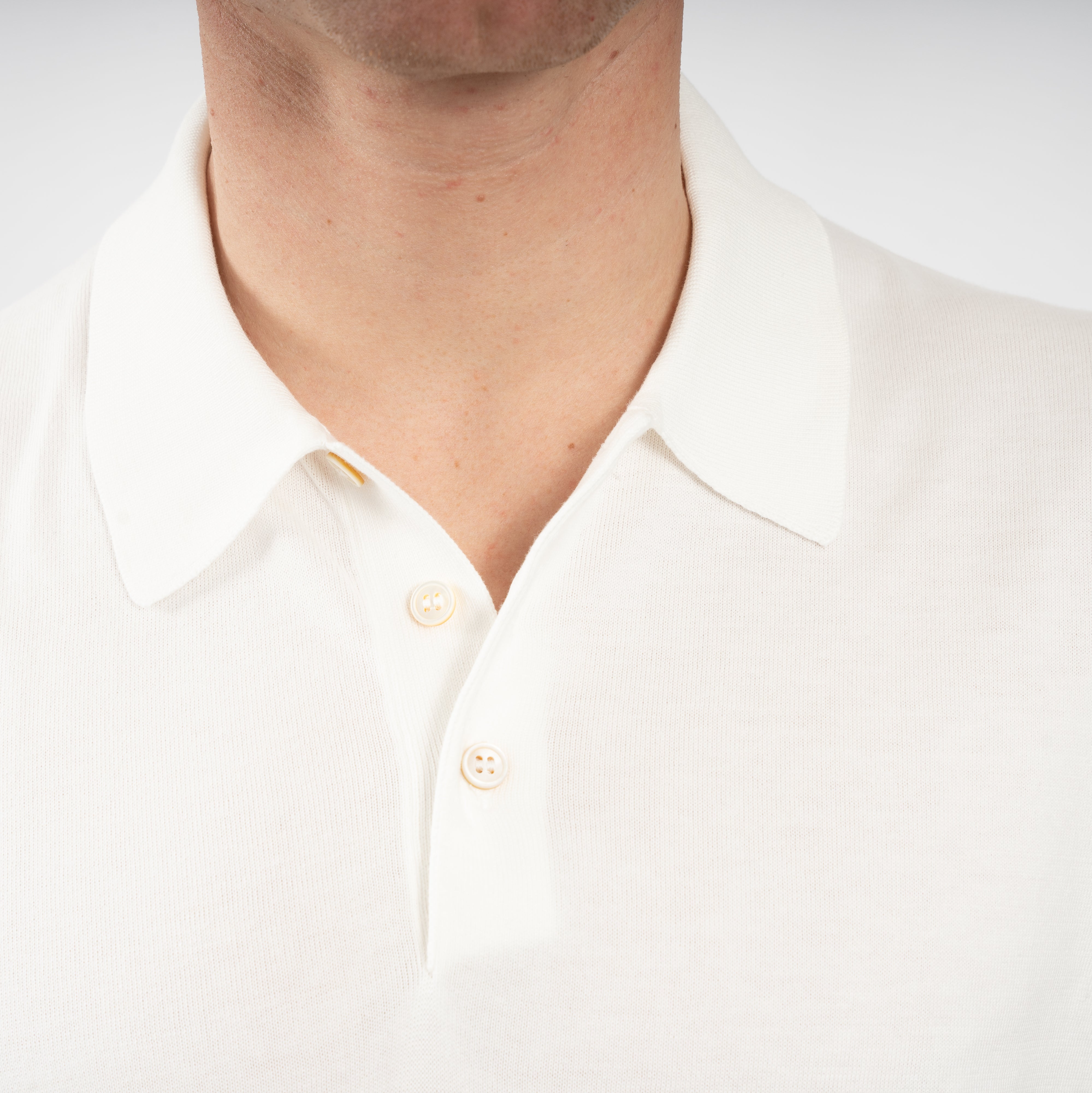 Gran Sasso Polo Wit | Suvin Cotton
