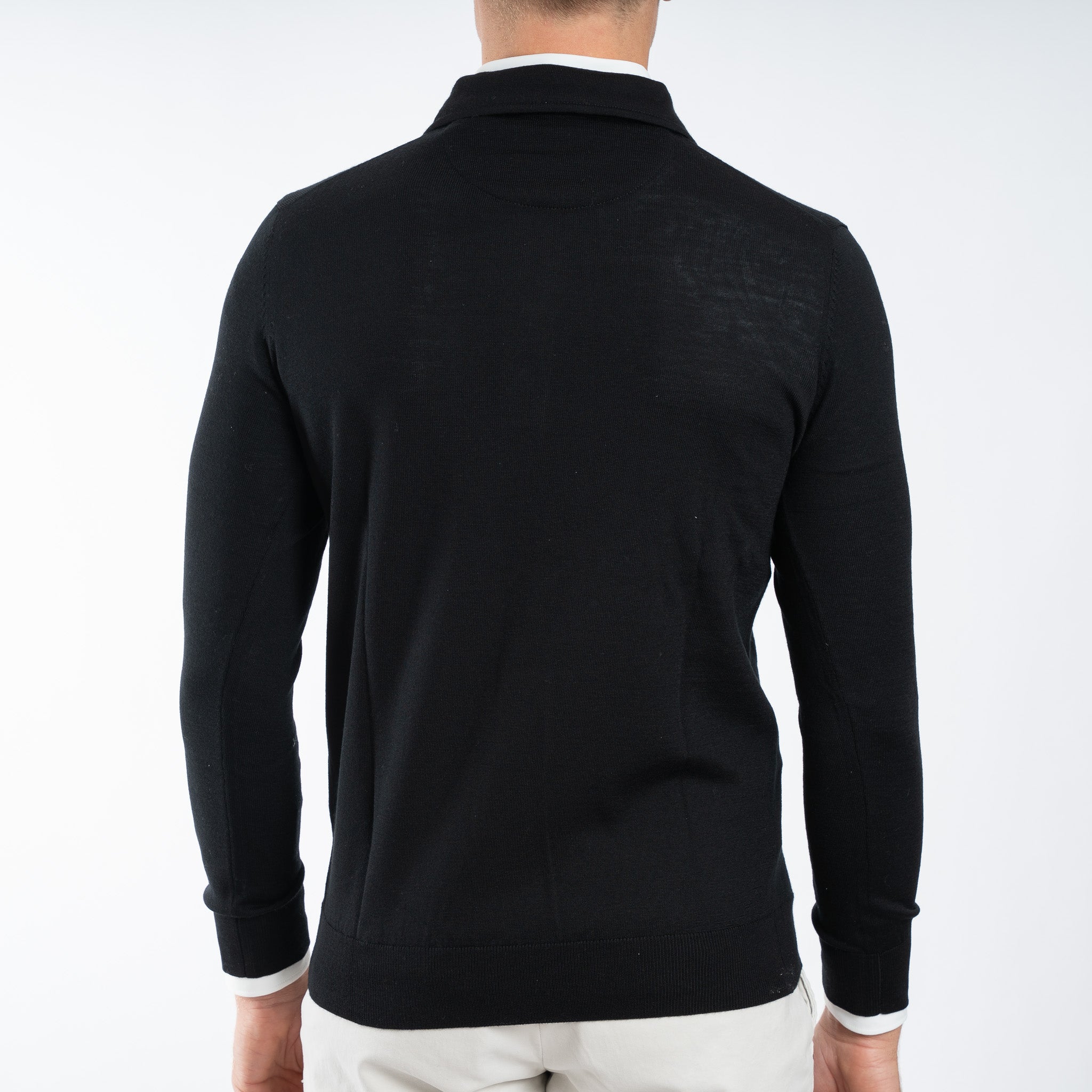 SEVEN DIALS Gebreide Polotrui Zwart | Cooper