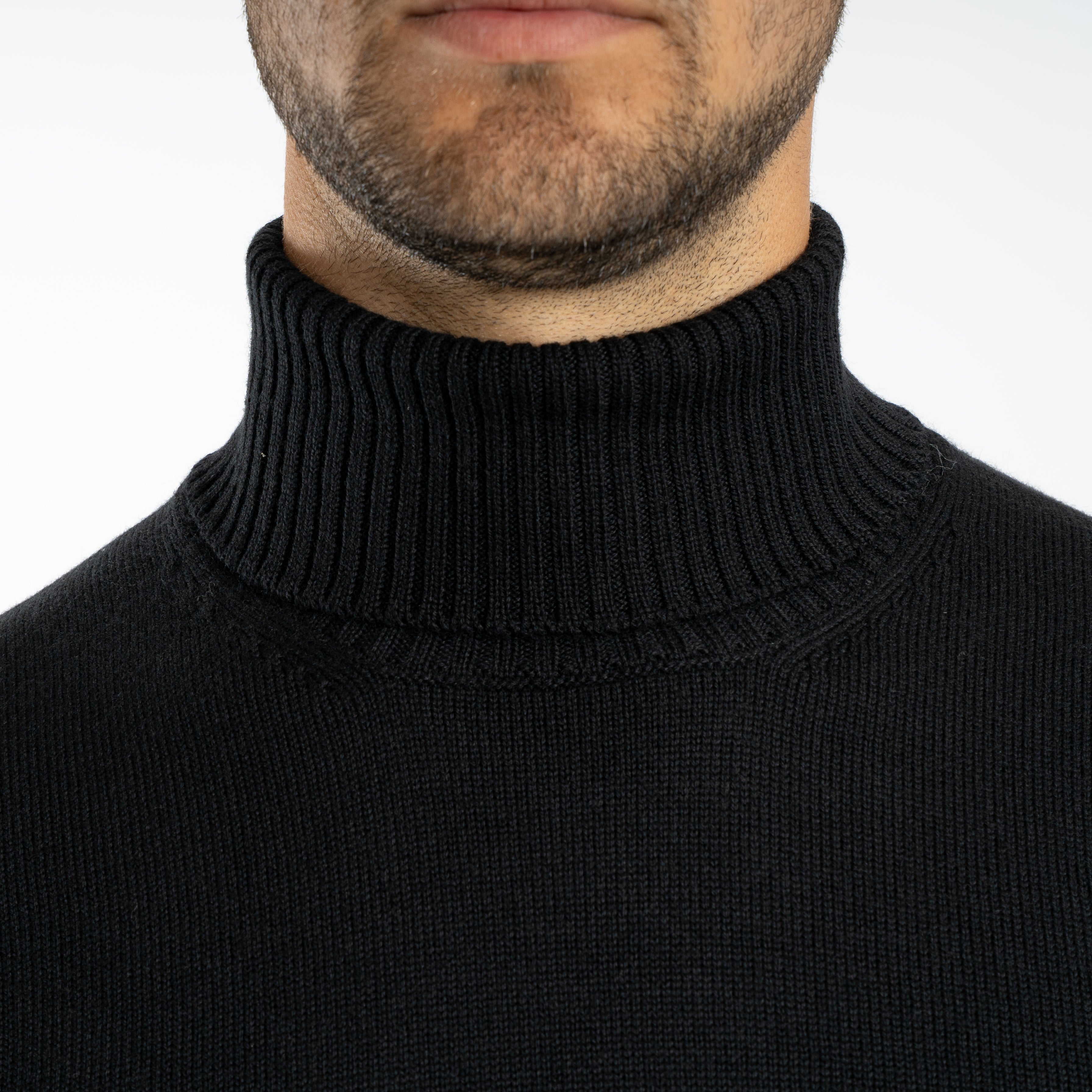 Gran Sasso Gebreide Coltrui Zwart | Extrafine Merino