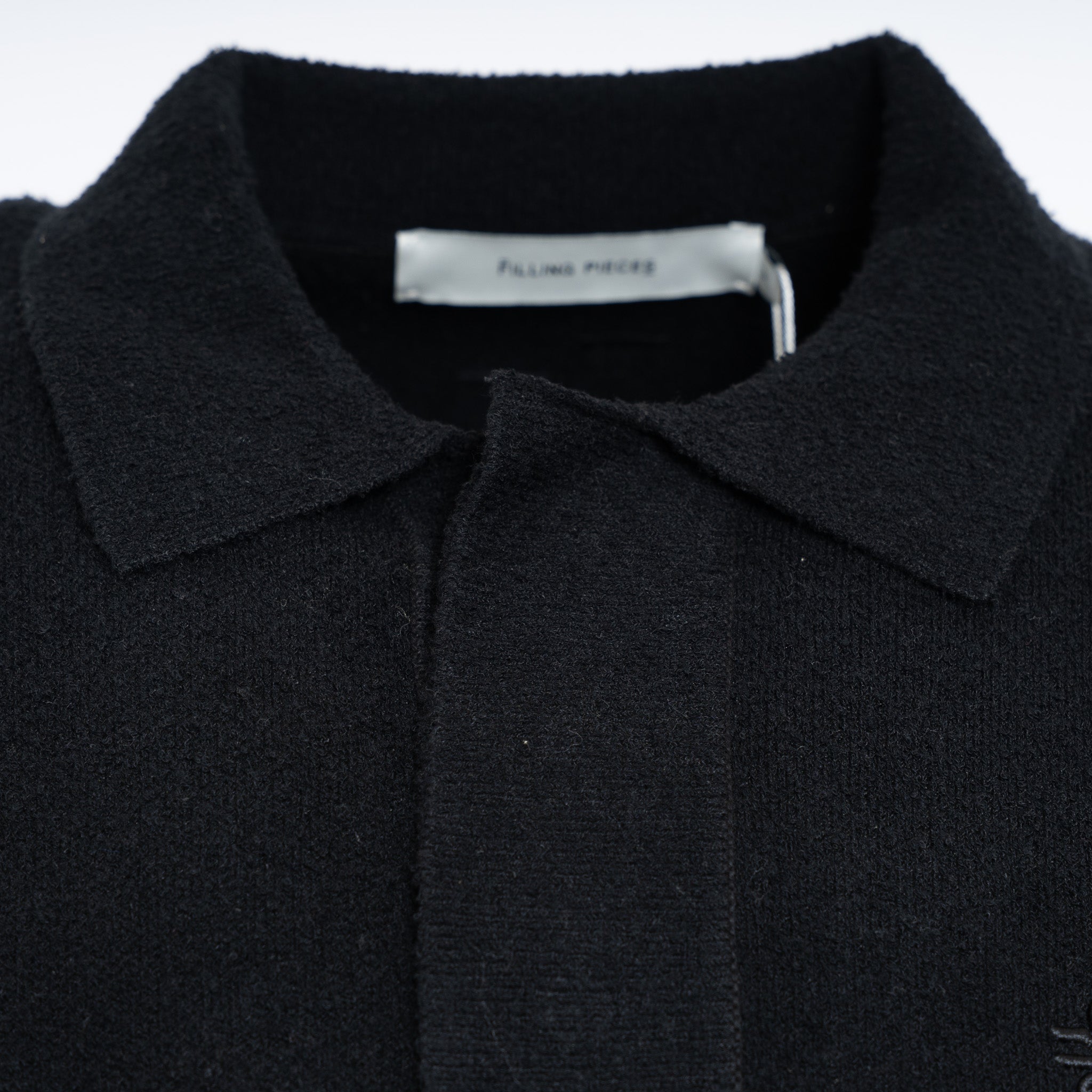Filling Pieces Gebreide Trui Zwart | Knit Shirt Boucle
